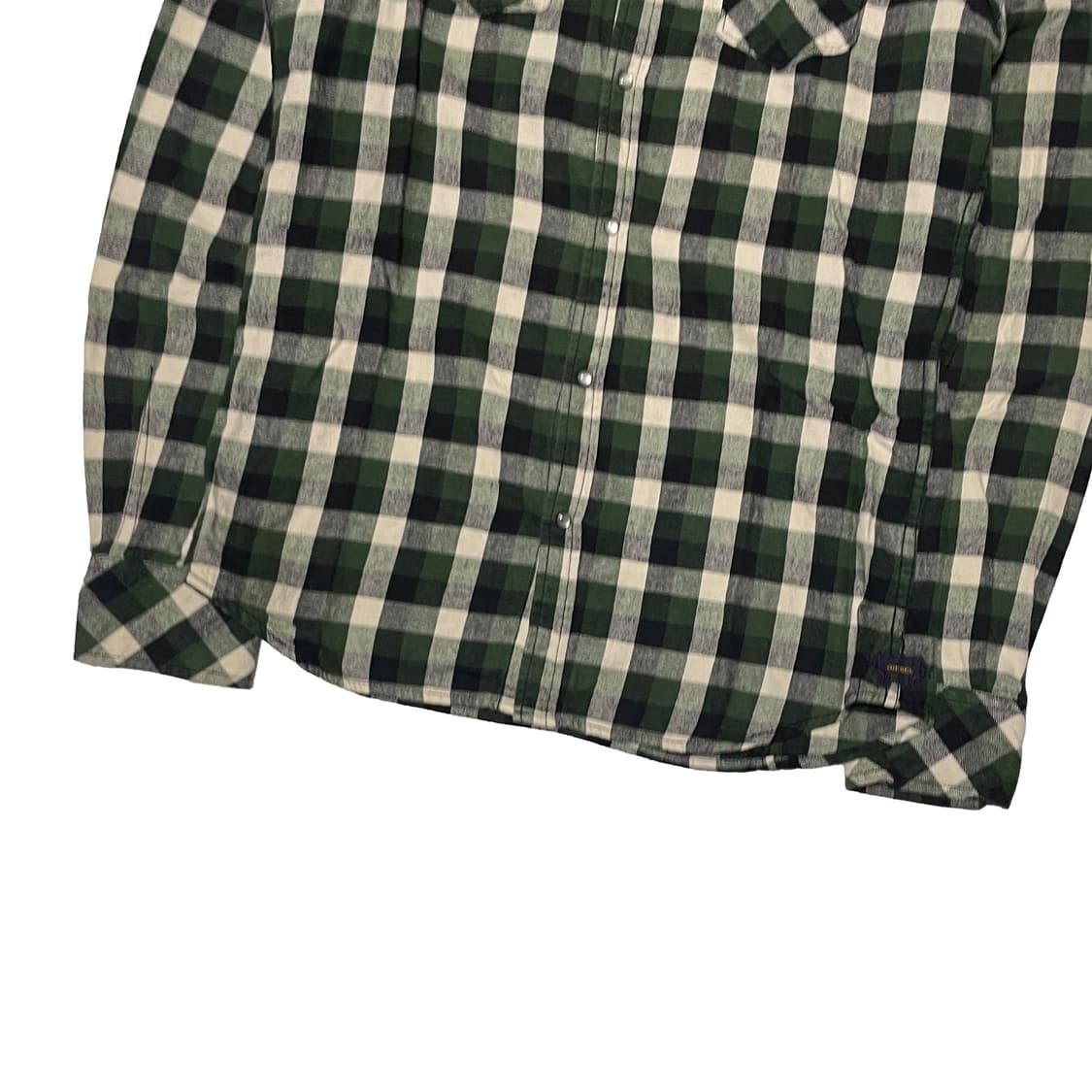 Diesel 디젤 웨스턴 그린 체크 셔츠 상품이미지4