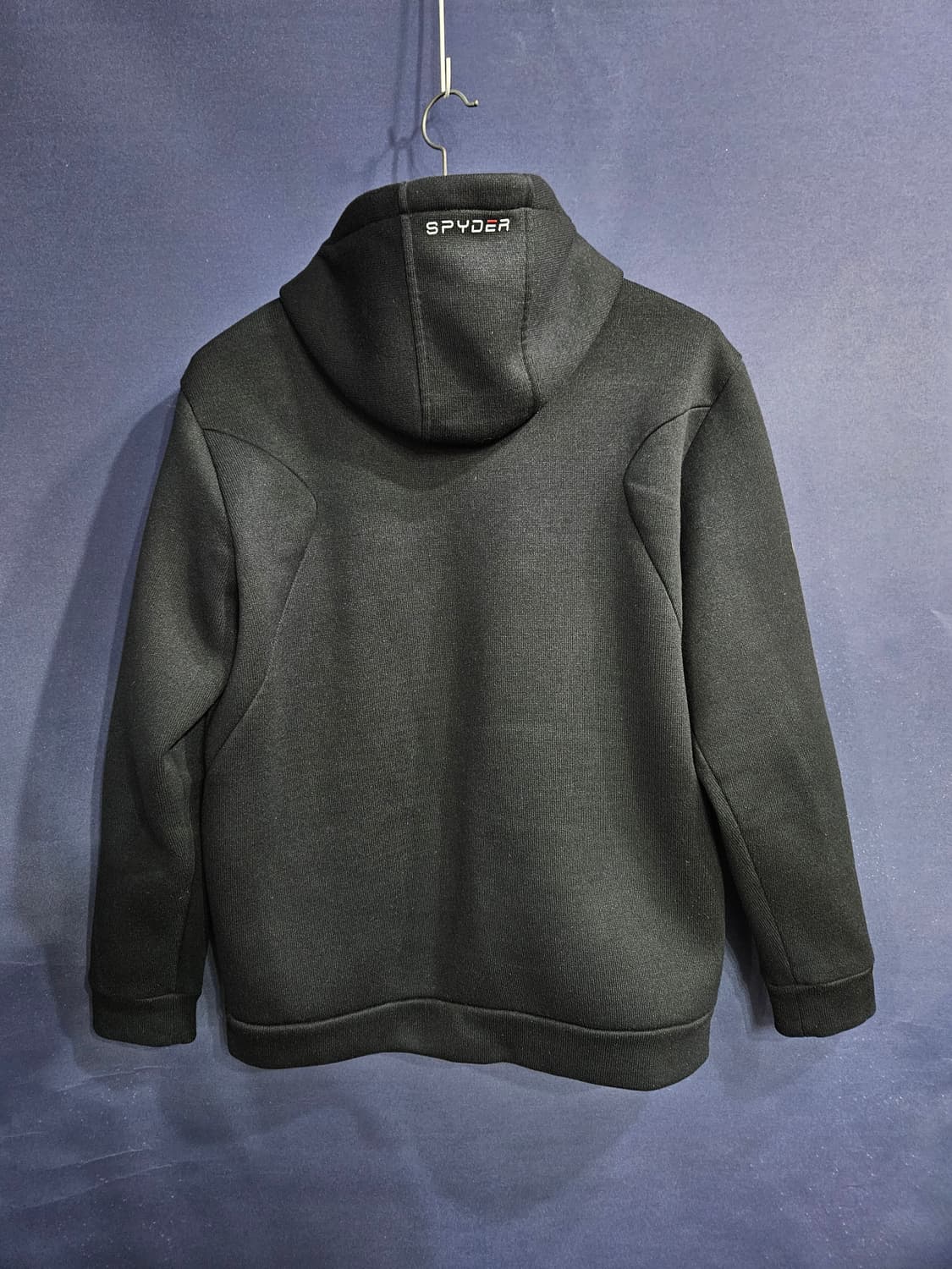 스파이더 프린팅 블랙 남성 110 기모 후드집업  상품이미지2