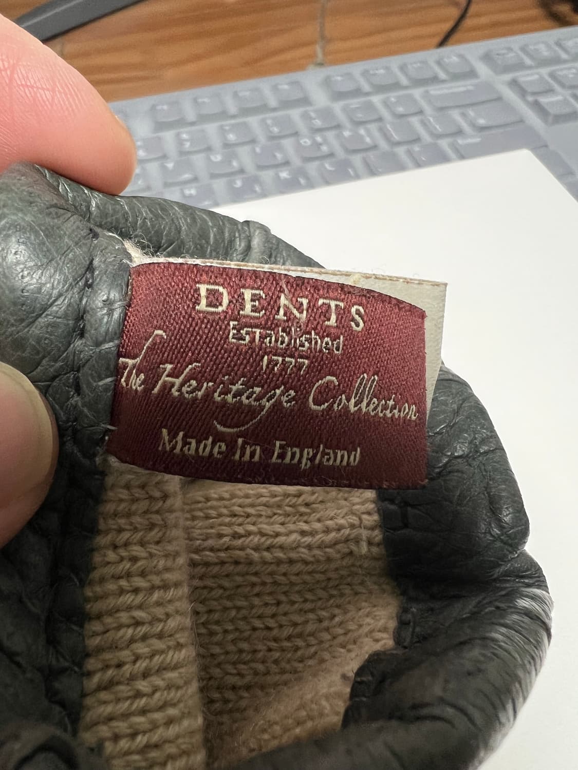 덴츠 햄튼 페커리 그레이 가죽 장갑 7반(2/1)사이즈 상품이미지3