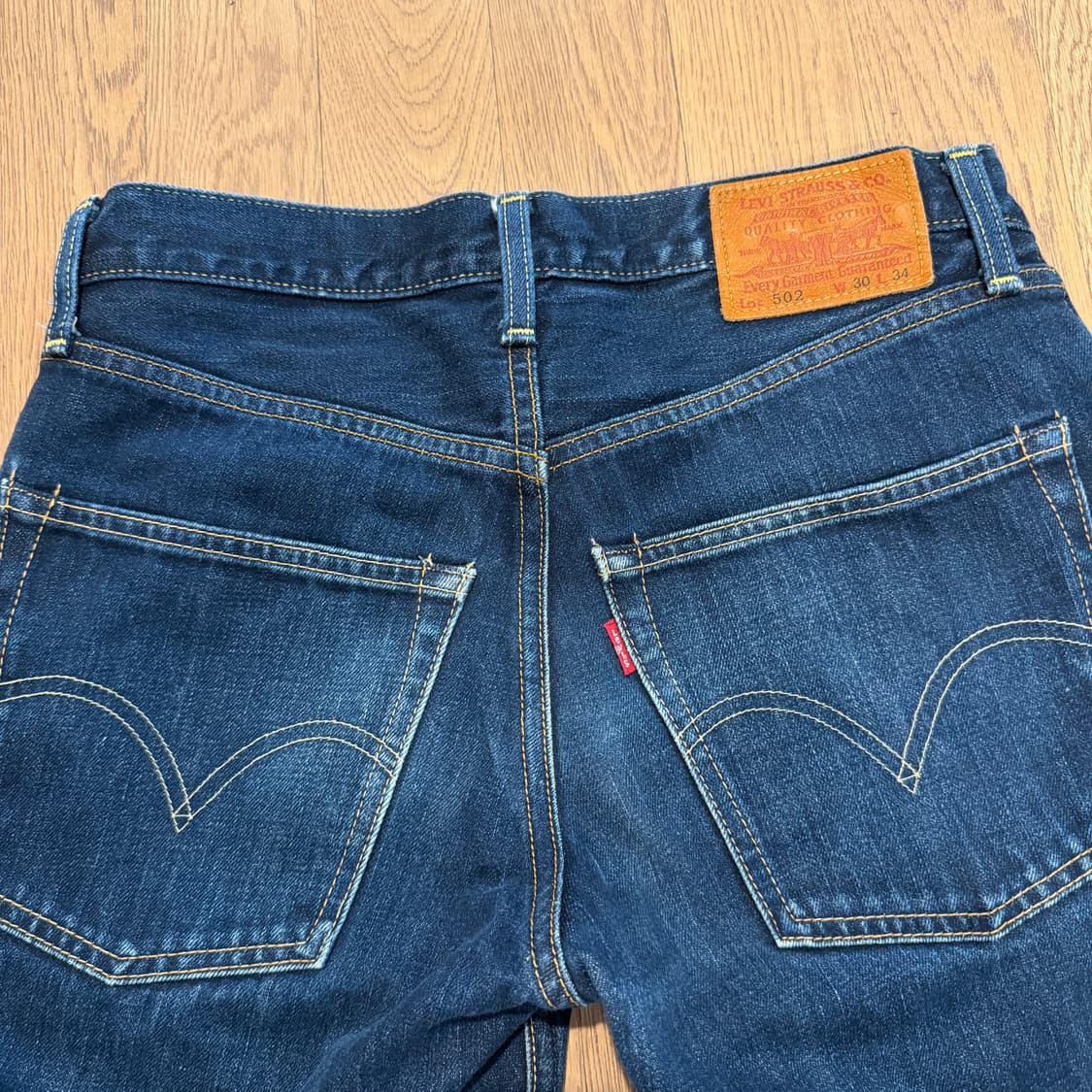 levi’s 502 진청 스트레이트 핏 셀비지 데님팬츠 상품이미지4