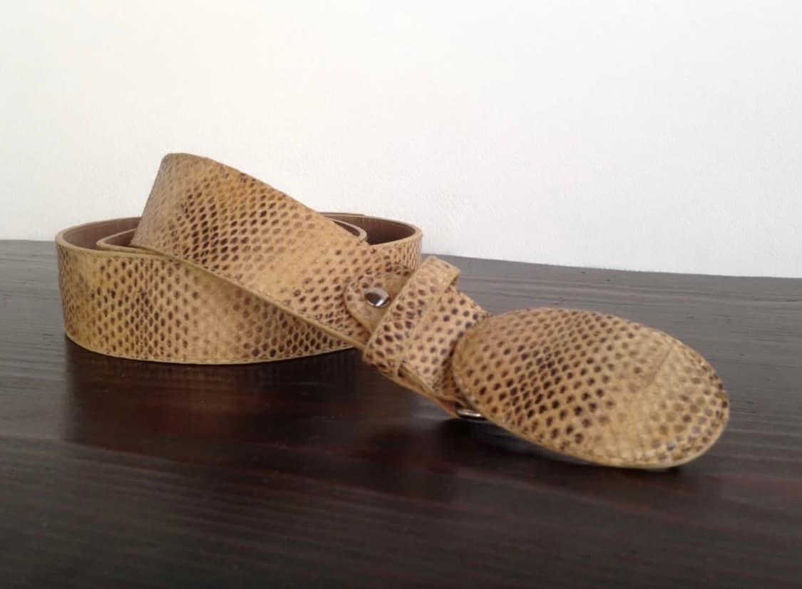 [S/M,M/L]기마구아스 Buckle 벨트/스네이크 상품이미지1