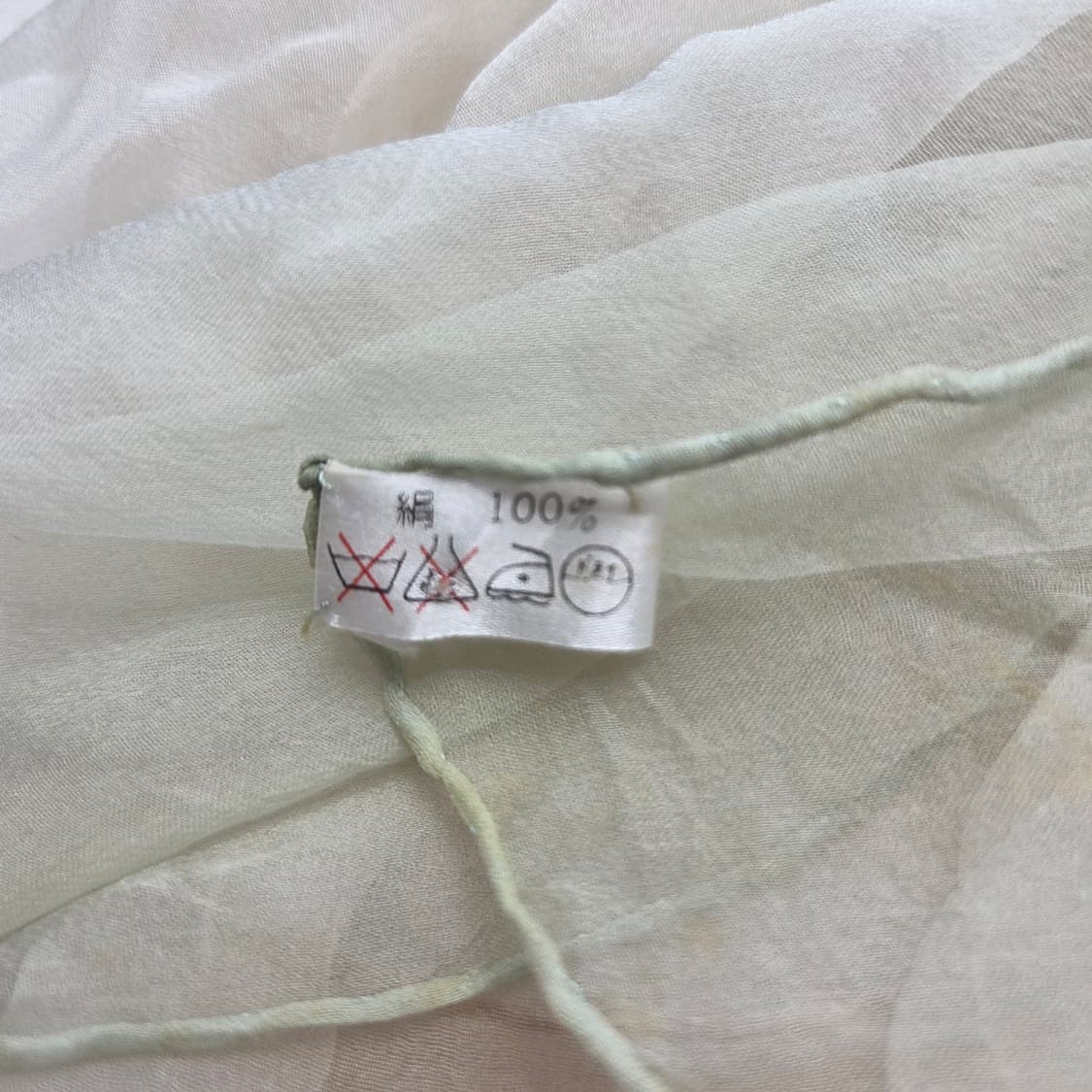 하구미 모리걸 파스텔 솜사탕 그라데이션 실크 스카프 상품이미지3