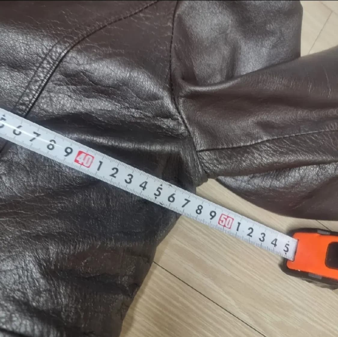 여성 가죽 롱코트(실측) 상품이미지7