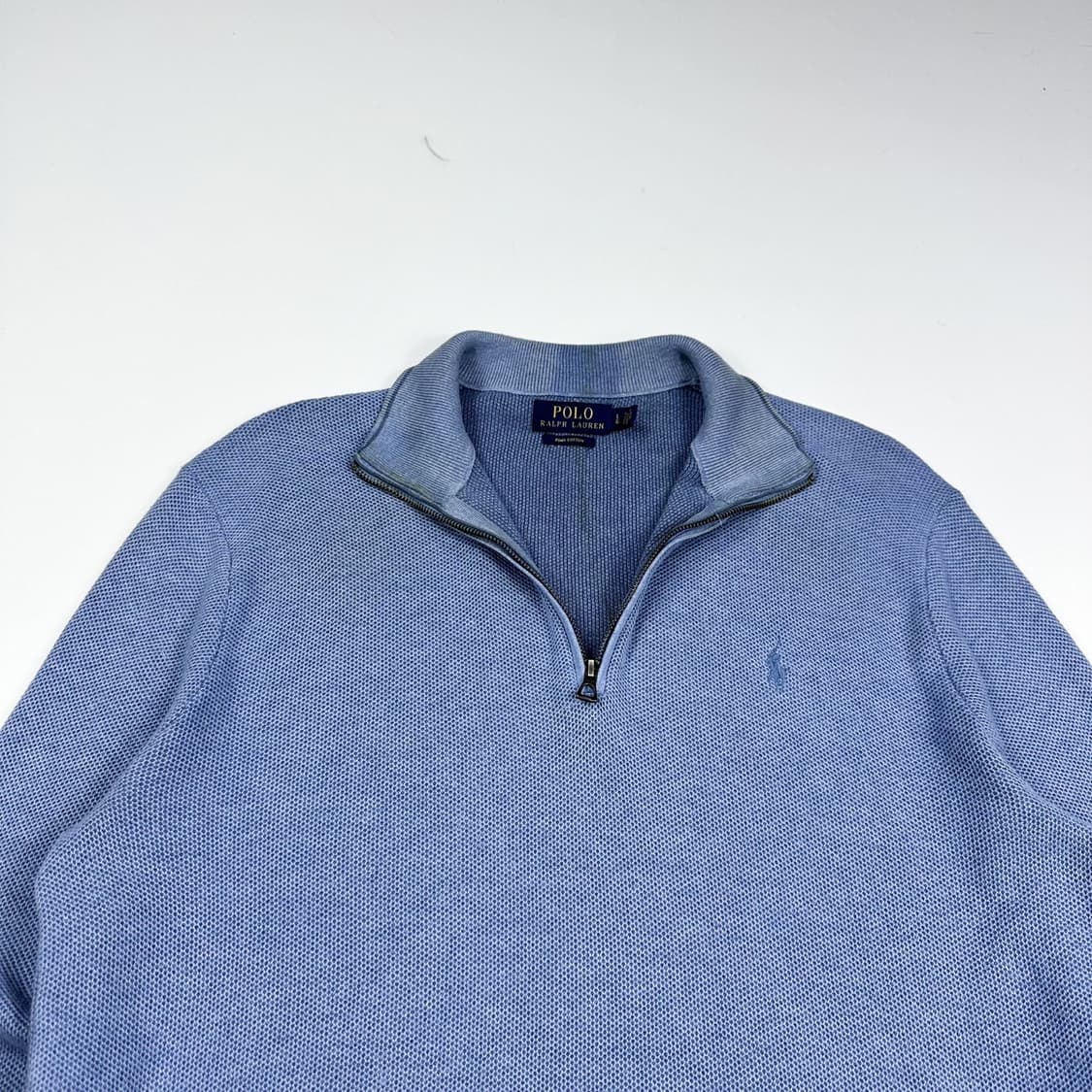 폴로 랄프로렌 포니 피마코튼 반집업 니트 (L) 상품이미지1