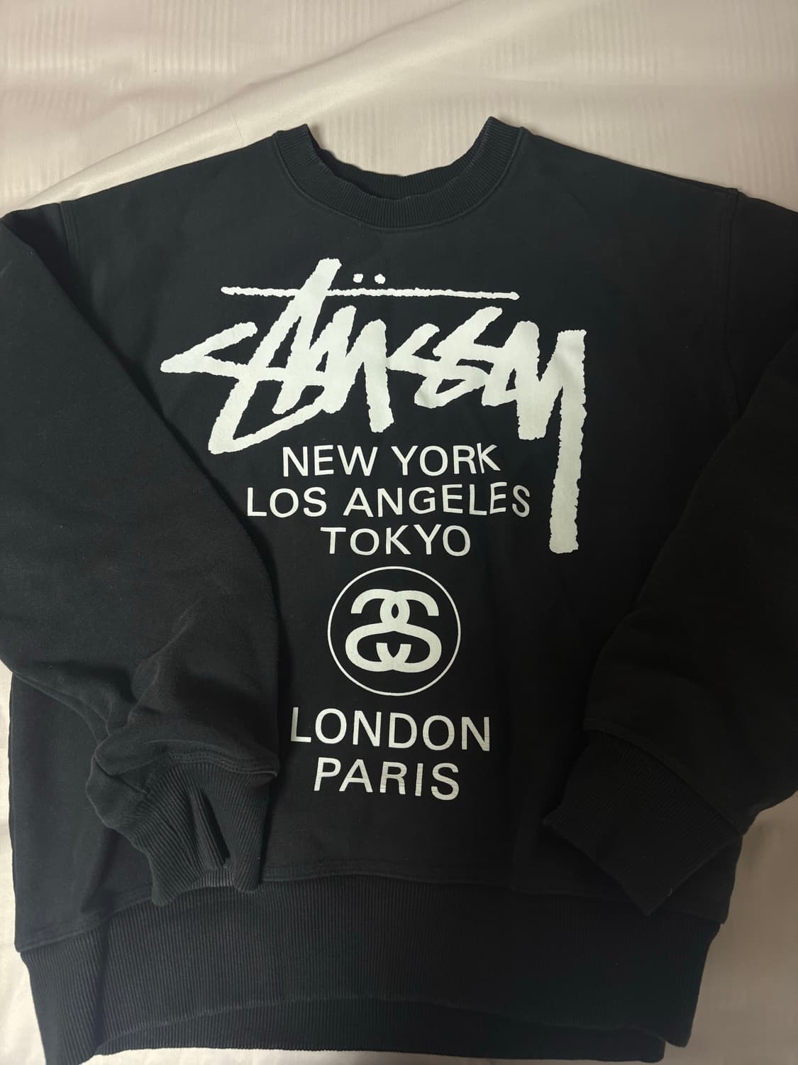 스투시 검정 맨투맨 m 상품이미지1