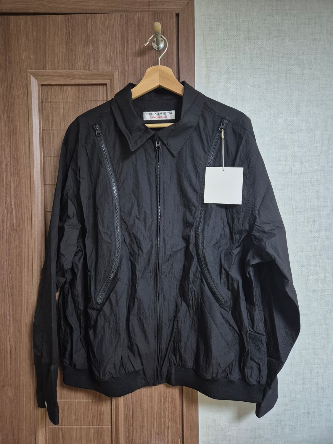 Love curved zipper windbreaker black 2XL 상품이미지4