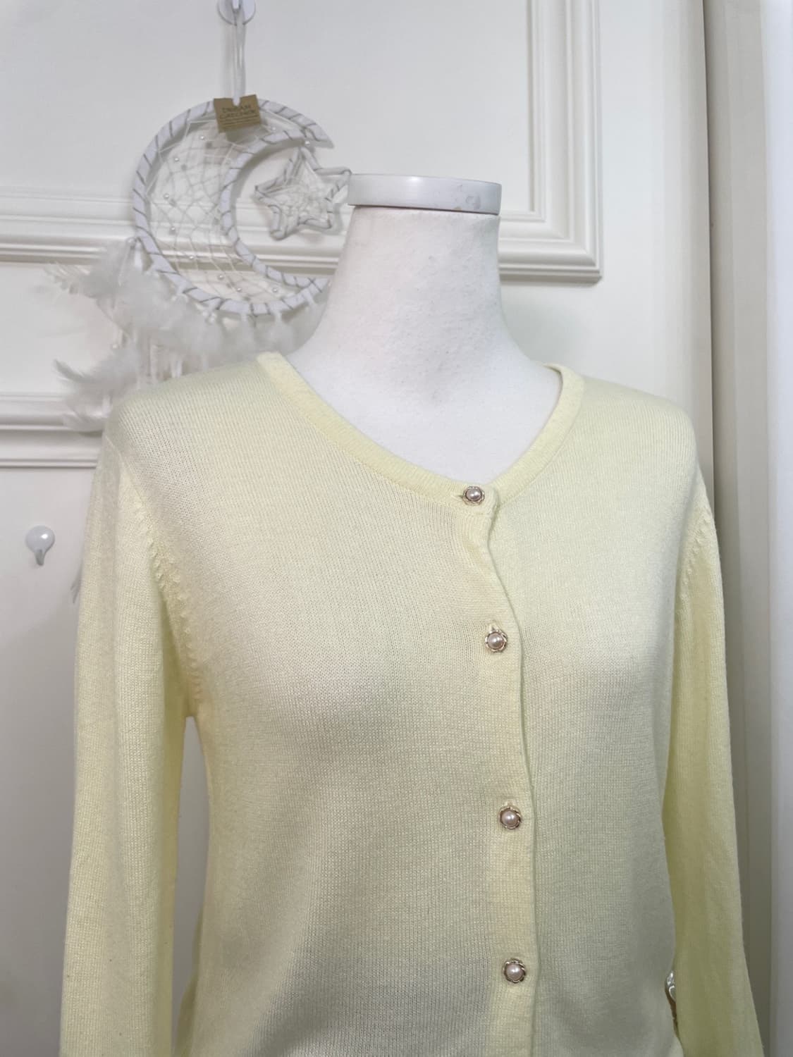 INGNI yellow pearl button basic cardigan 상품이미지6