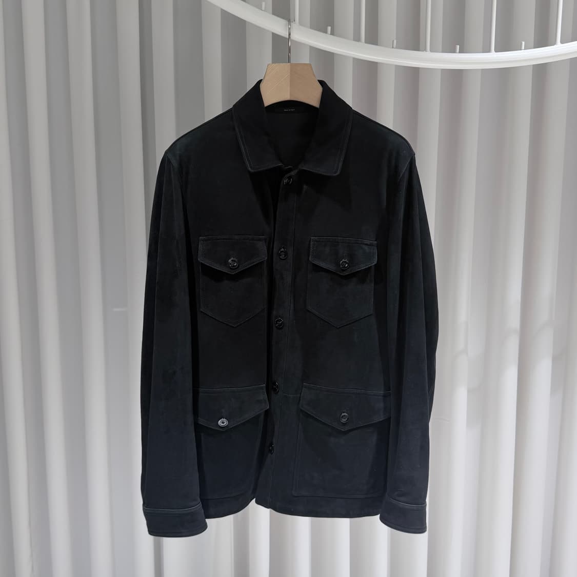 (A+/52) / 톰포드 카프스킨 스웨이드 사파리 레더 트러커 자켓 상품이미지1