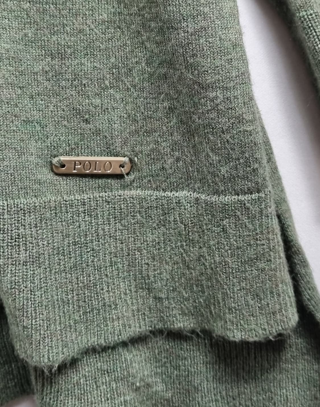 오버핏 S ) 폴로랄프로렌 그린 브이넥 니트 상품이미지3