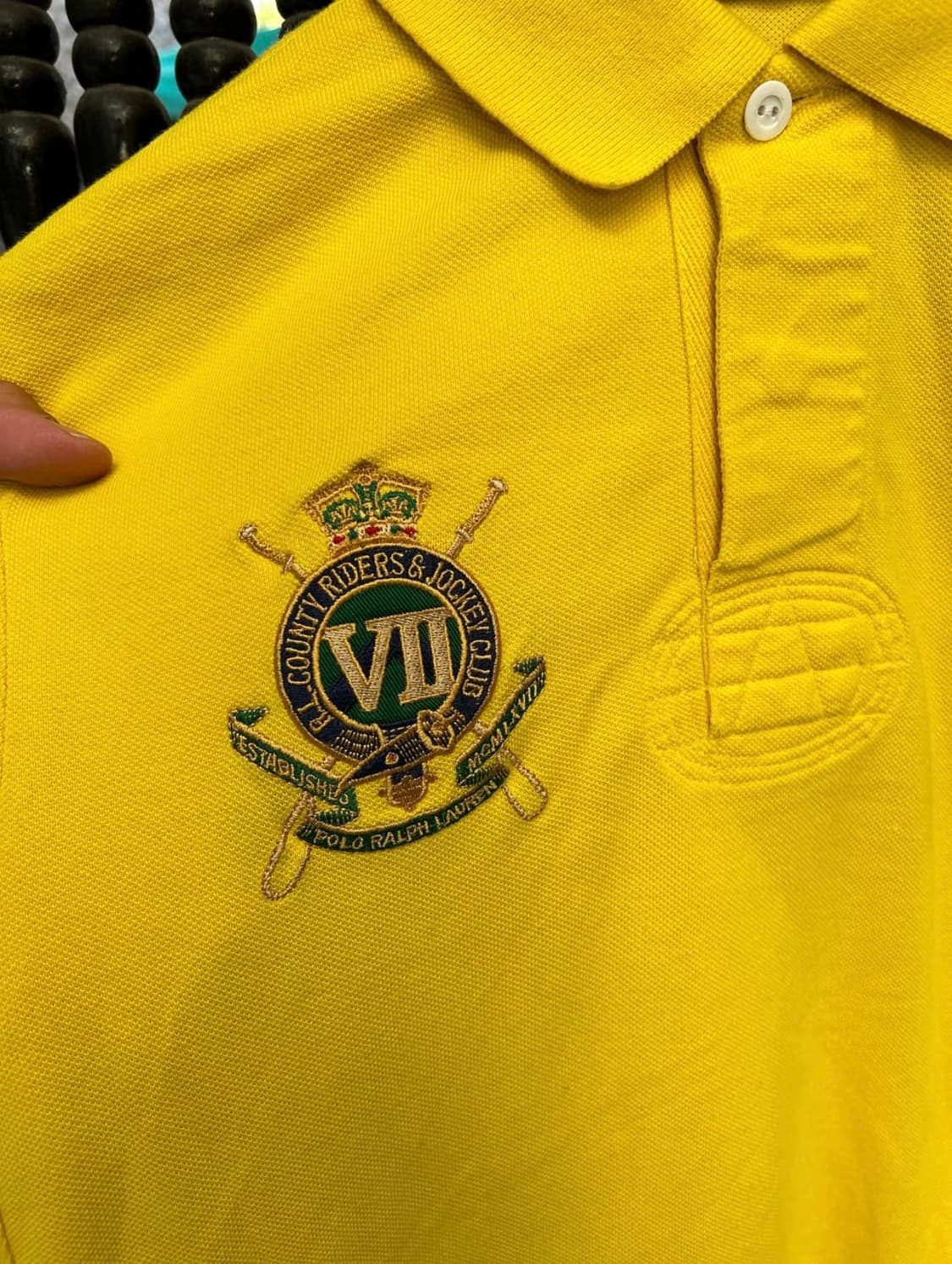 폴로 랄프로렌 옐로우 골드와펜 빈티지 티셔츠 상품이미지3