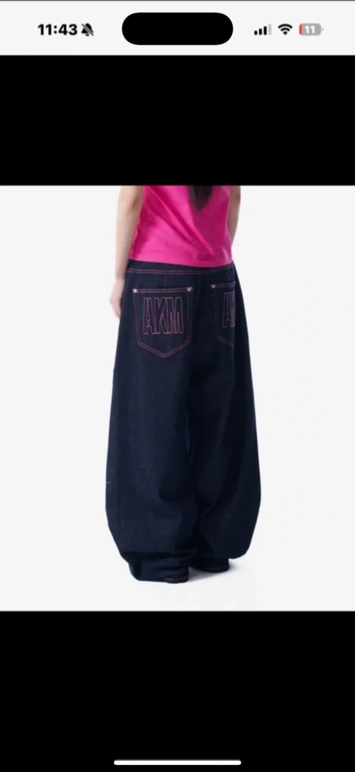 새상품) 아캄 스티치 데님팬츠 상품이미지1