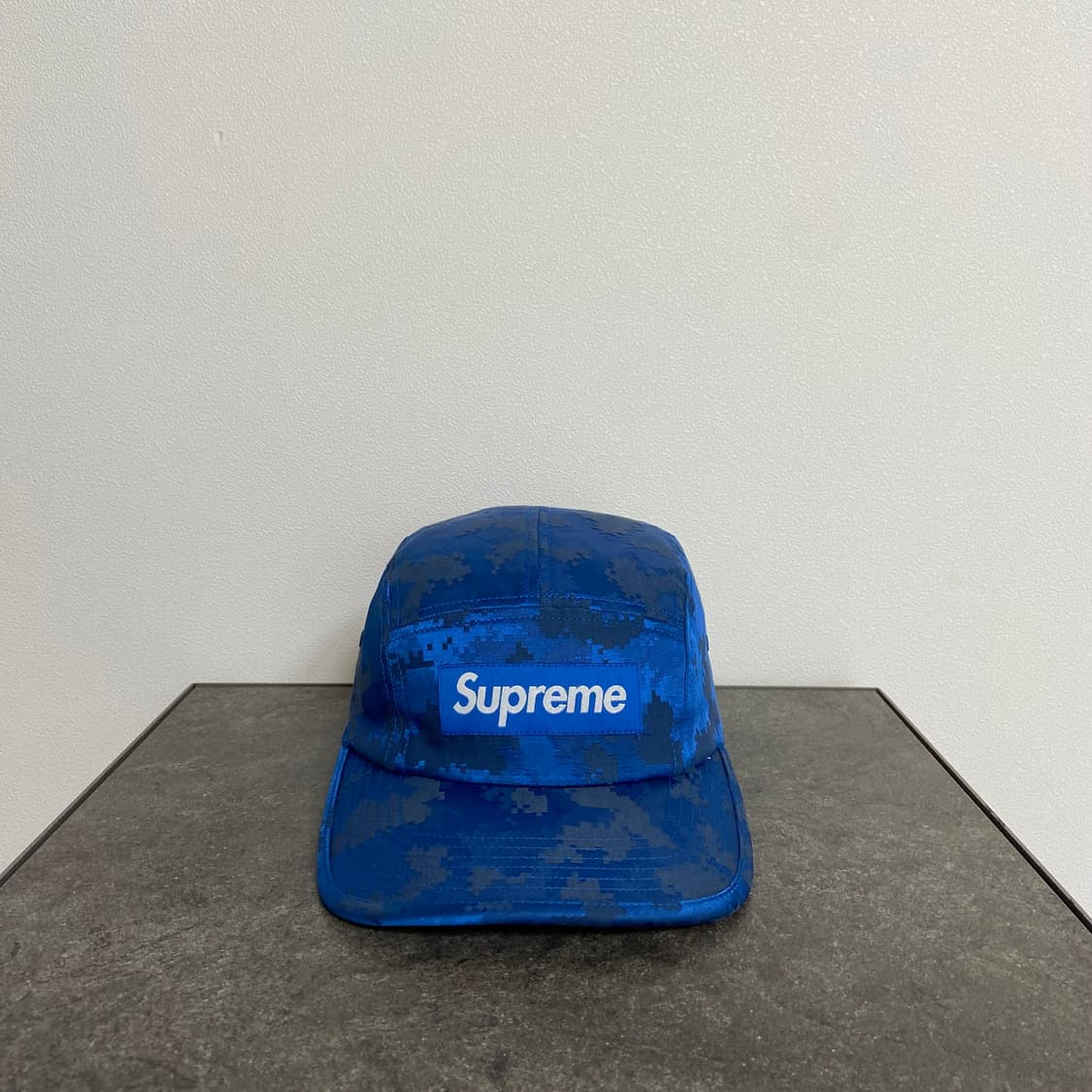 (OS) 슈프림 박스로고 캠프캡 모자 카모 네이비 상품이미지1