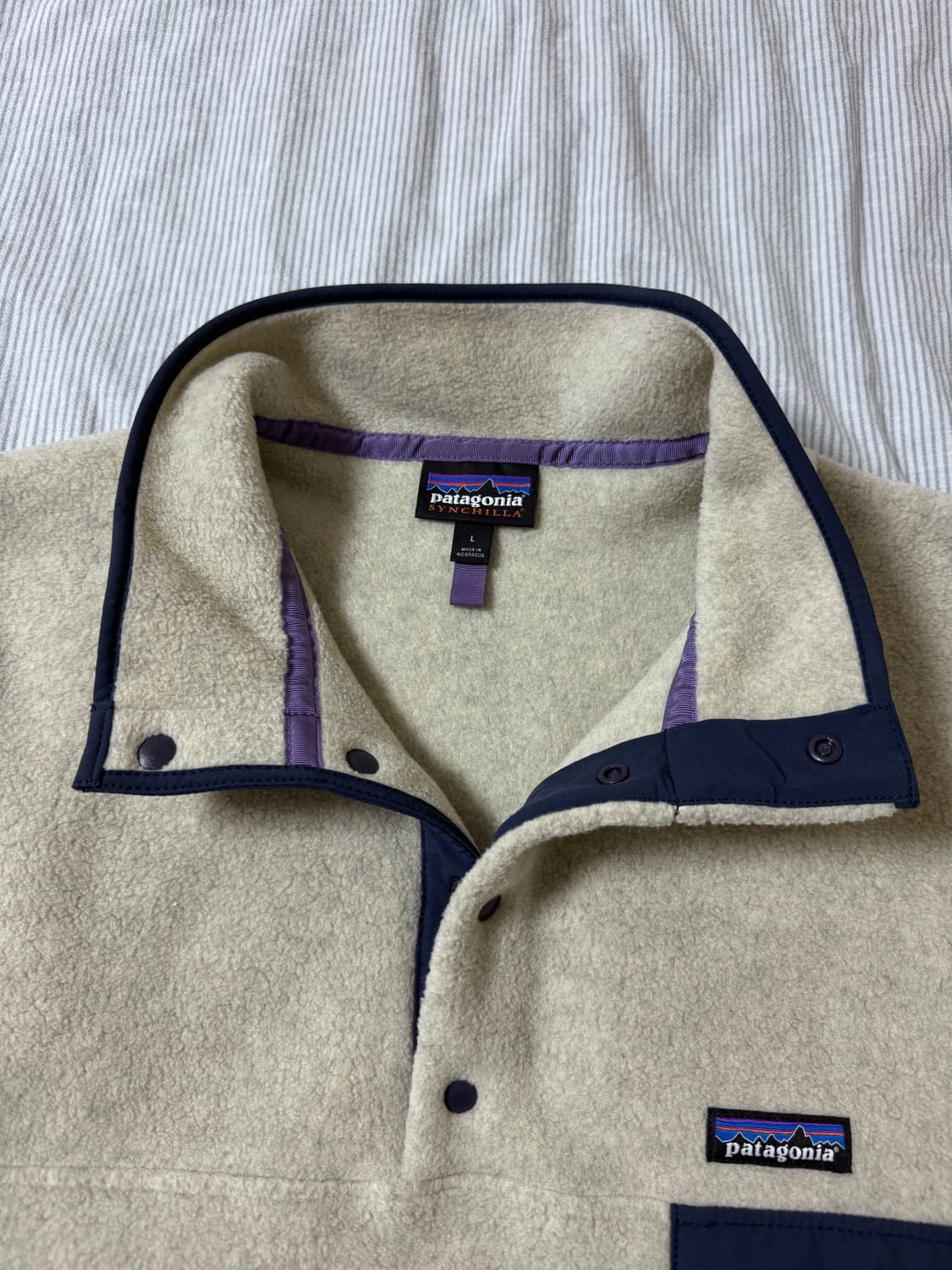 파타고니아 신칠라 헤비웨이트 스냅티 플리스 풀오버 오트밀 헤더 상품이미지7