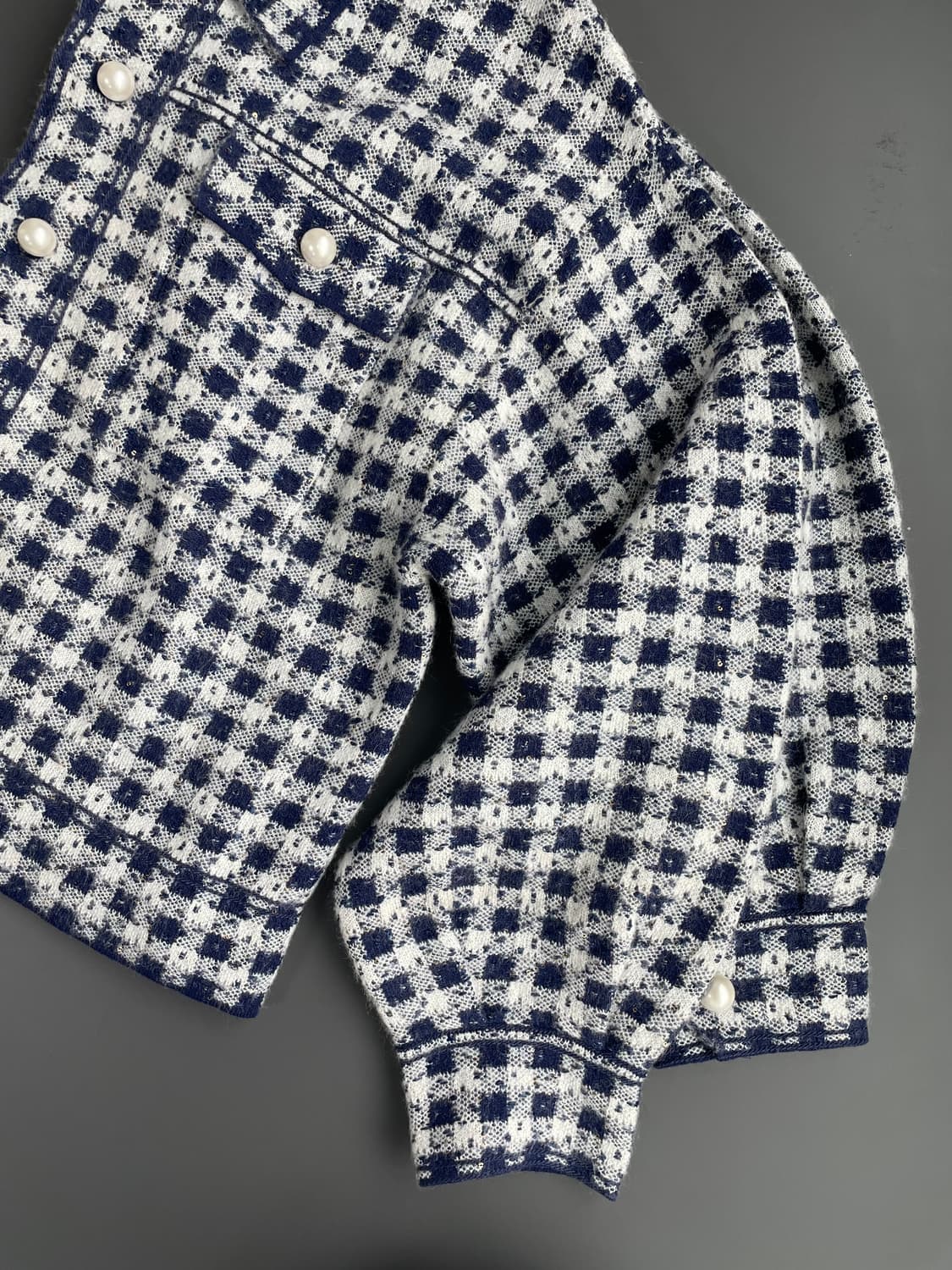 [3] 산드로 자카드 트위드 크롭 자켓 상품이미지8