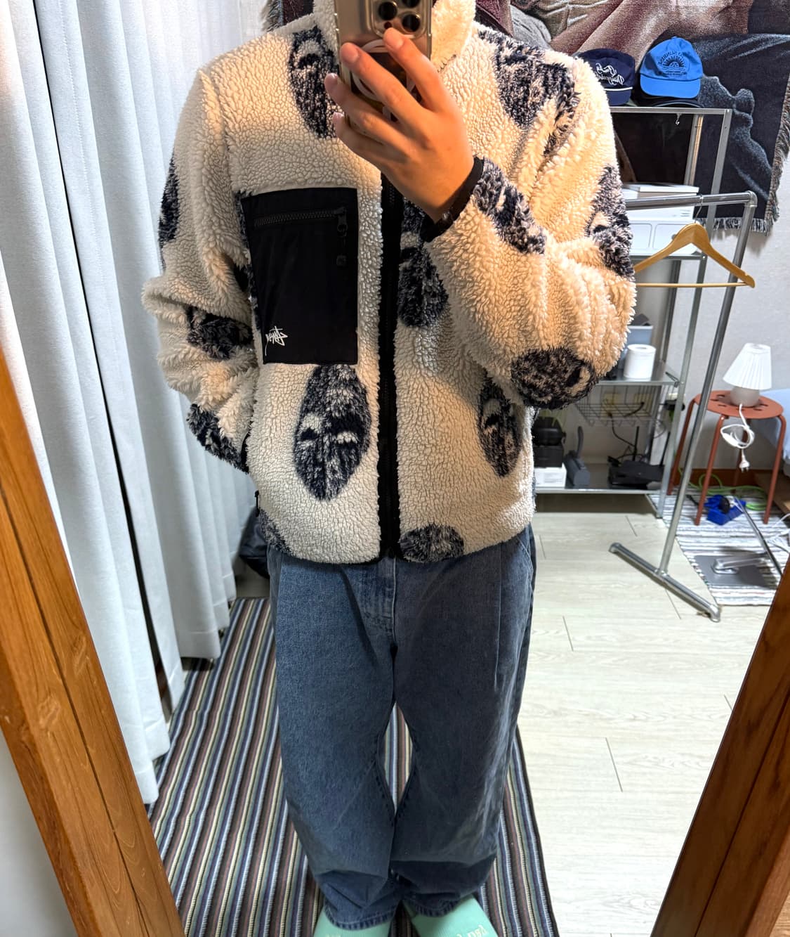 스투시 마스크 후리스 상품이미지1