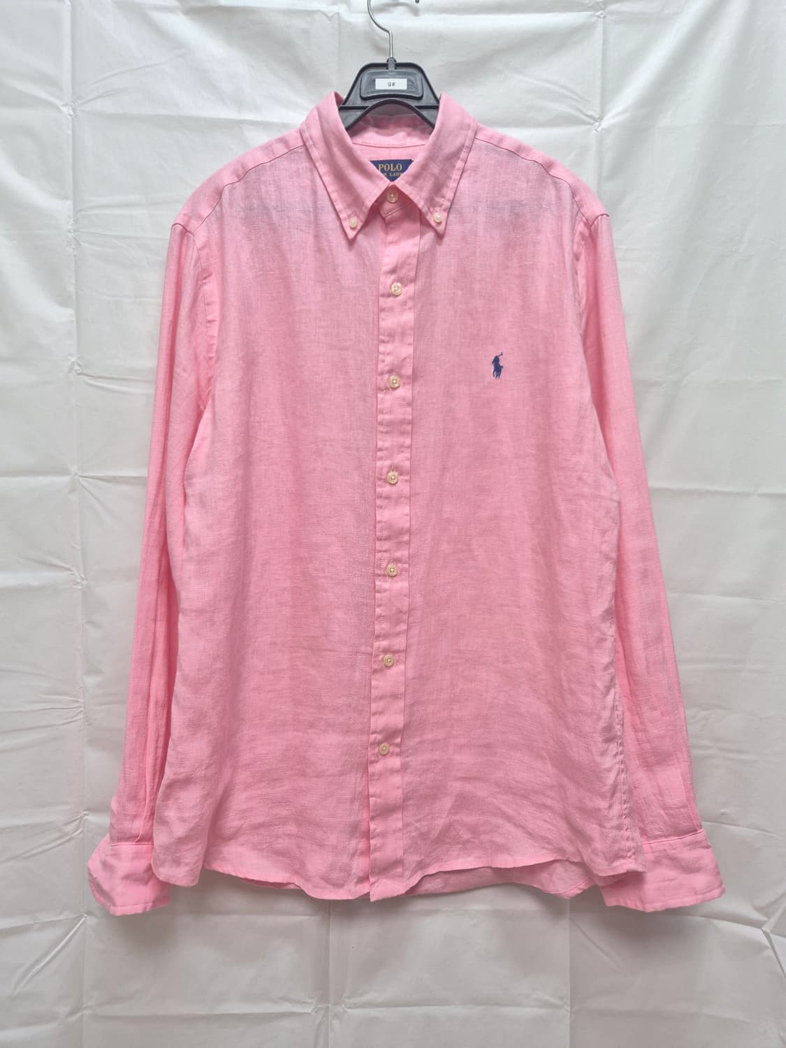 폴로 린넨 셔츠 핑크 상품이미지1