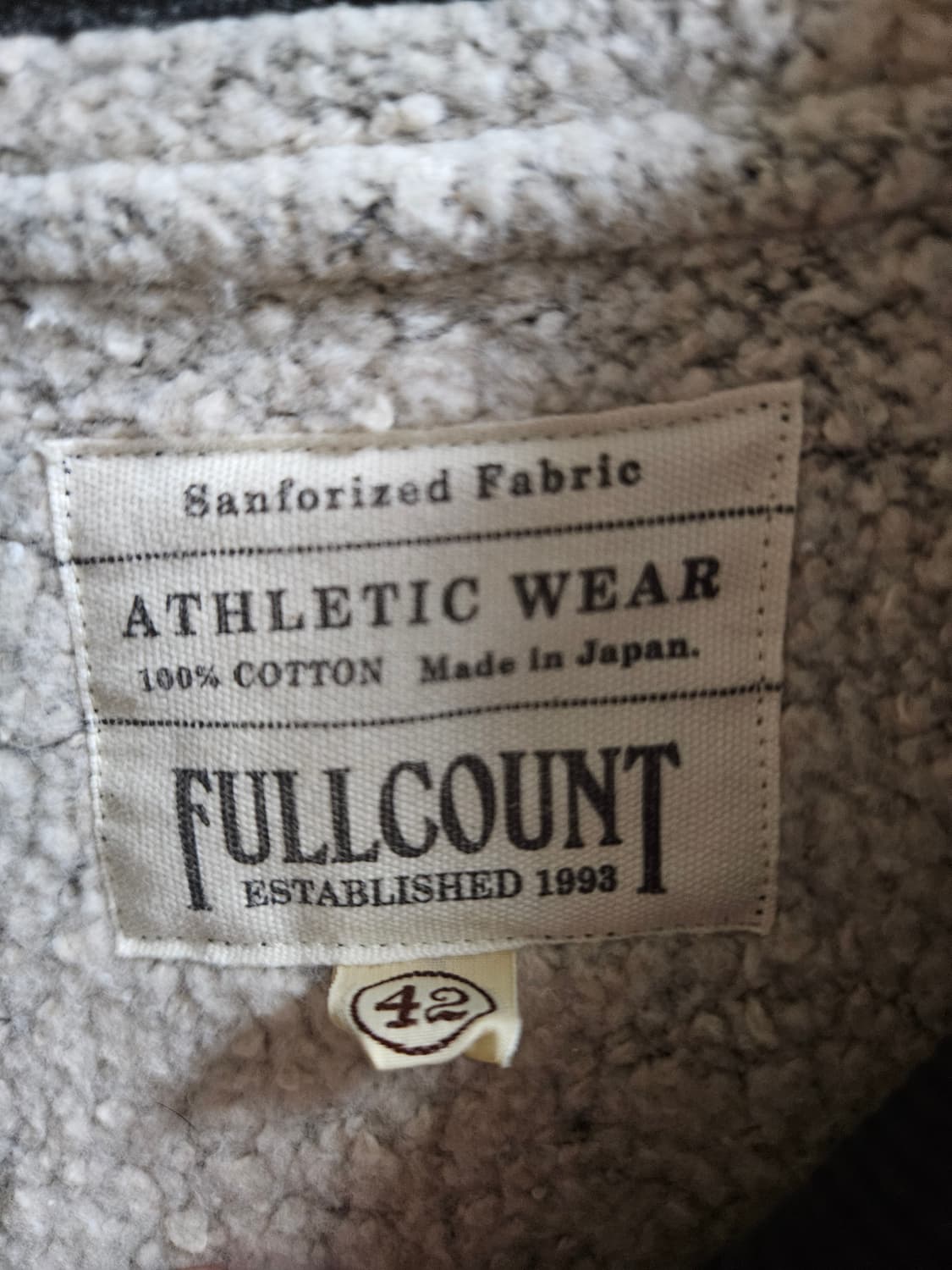 풀카운트 애프터후디 42 잉크블랙 상품이미지4