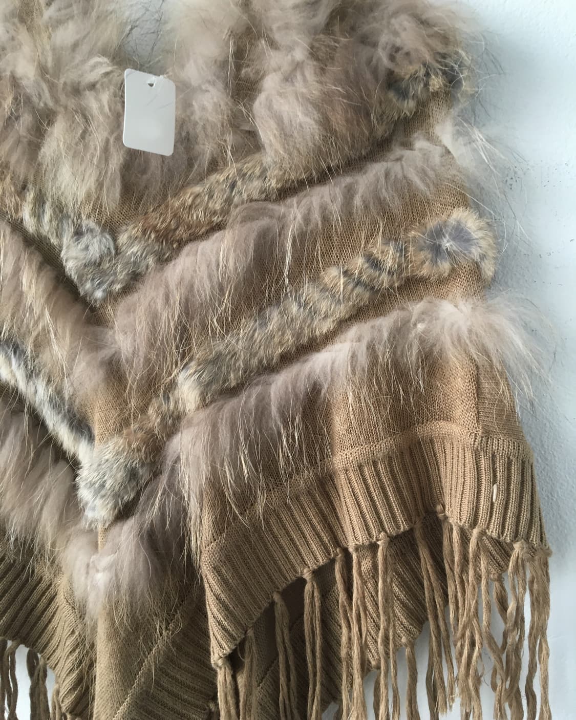 Fur mixed hood cape 상품이미지5