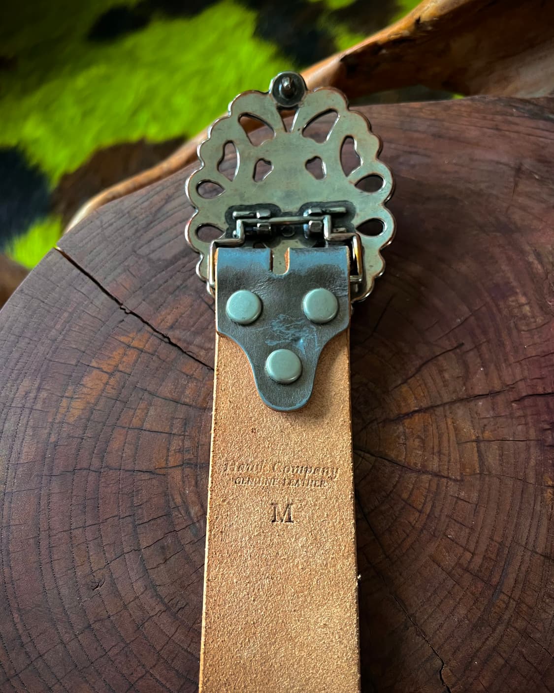 Hawk Company Metal Leather Western Belt 상품이미지5