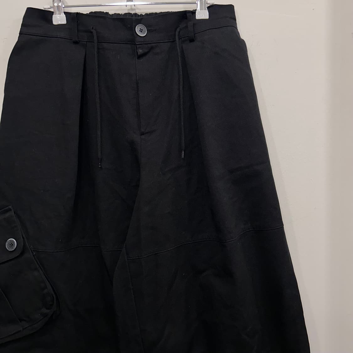 백밴딩 스트링 투턱 코튼 카고 벌룬팬츠 상품이미지1