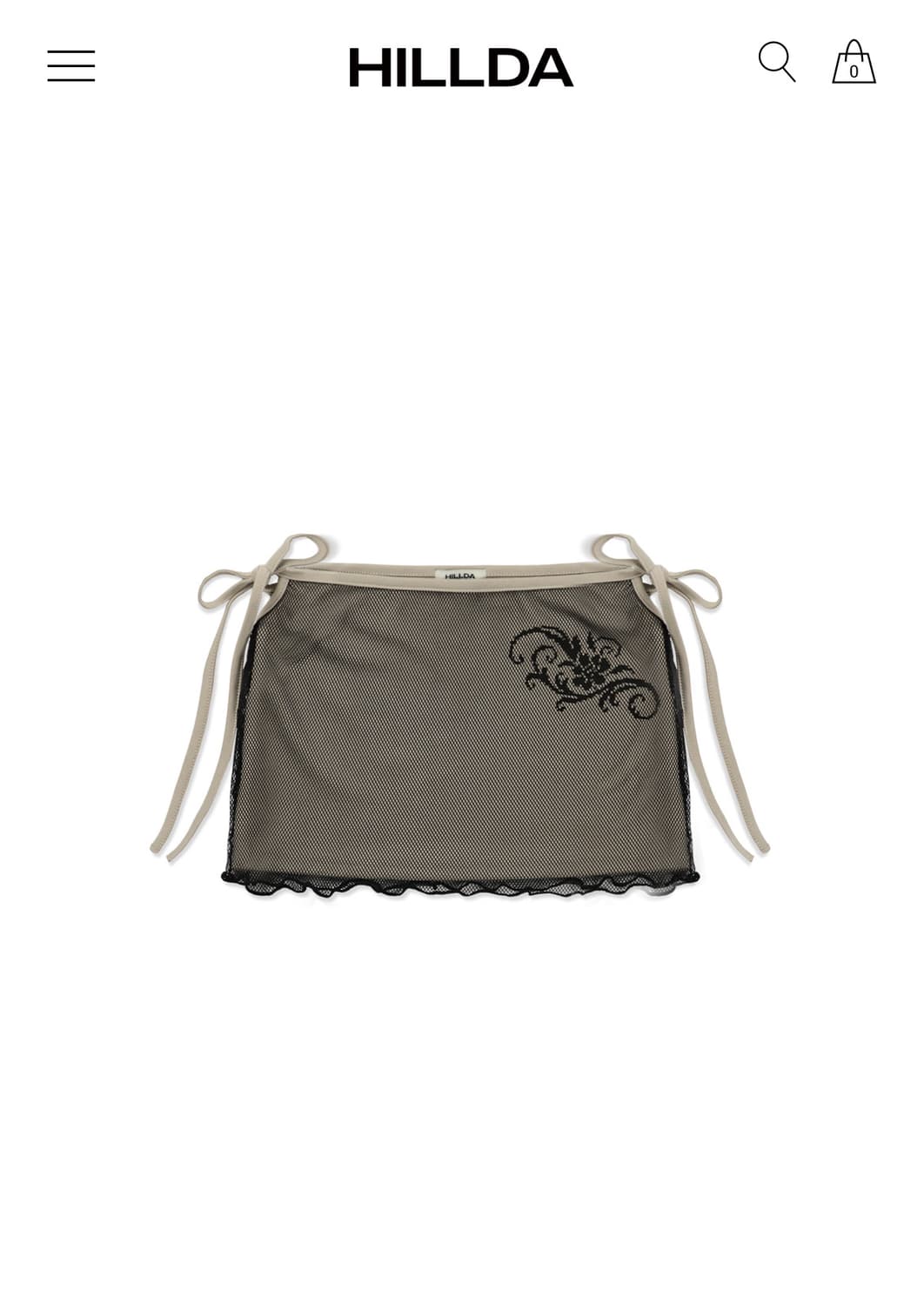 Hillda Lust Mesh Mini Skirt 상품이미지1