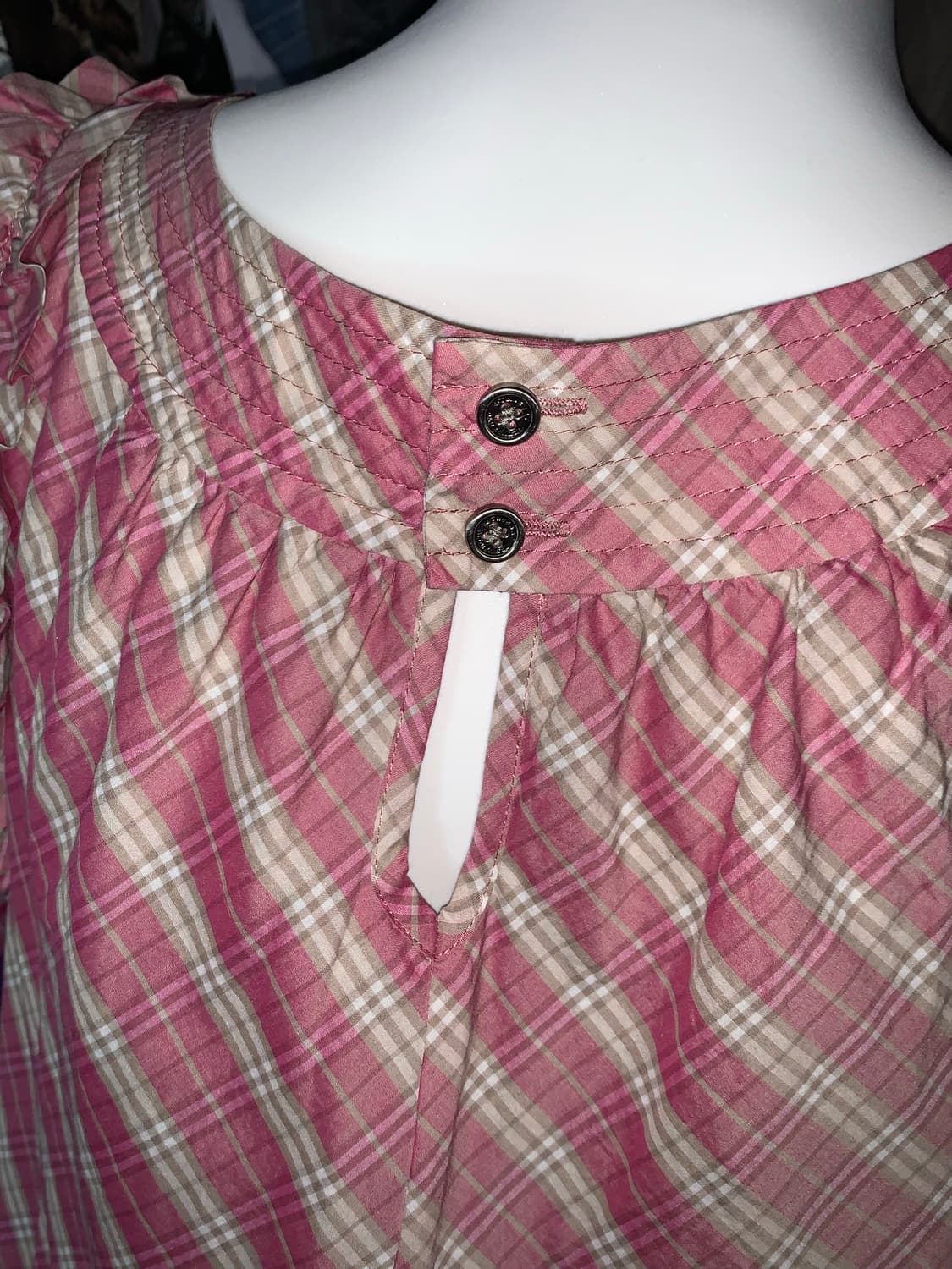 버버리 블루라벨 프릴 버튼 원피스 상품이미지4