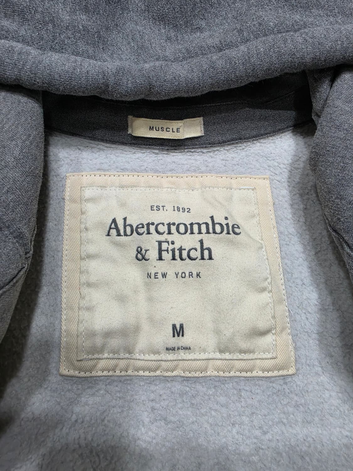 아베크롬비 F로고 패치 빈티지 Y2K 후드집업 M 상품이미지8
