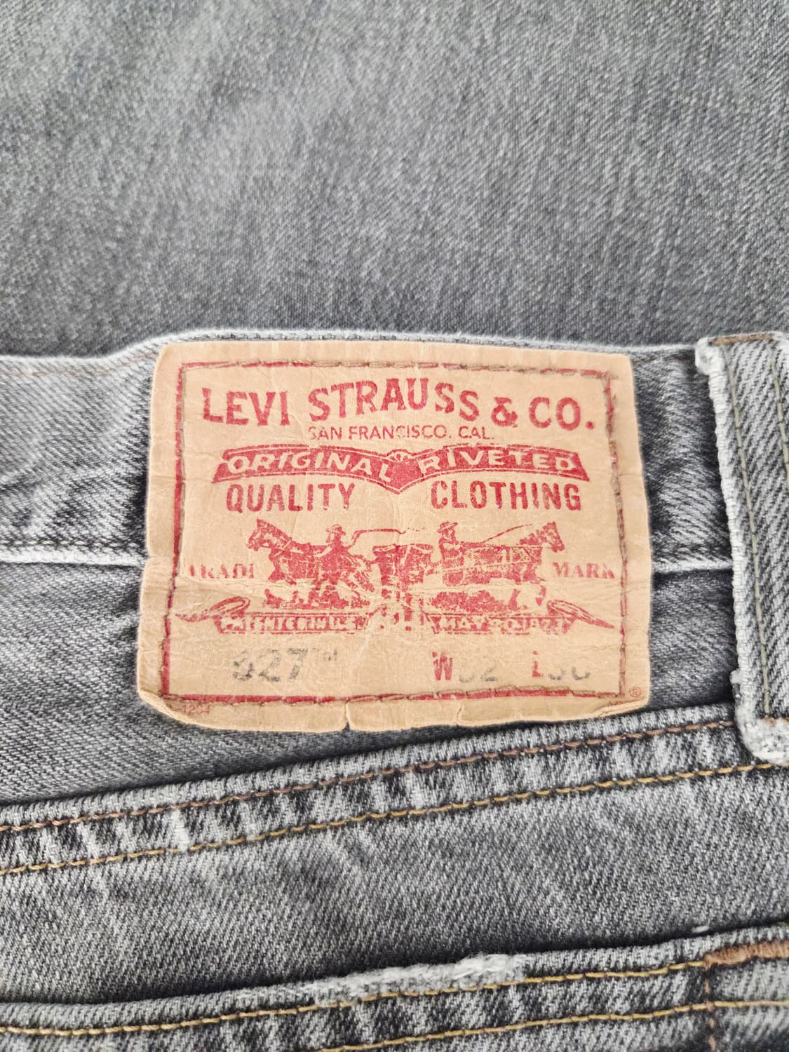 리바이스(Levi's) 527 로우 부츠컷 그레이 데님 팬츠 상품이미지6