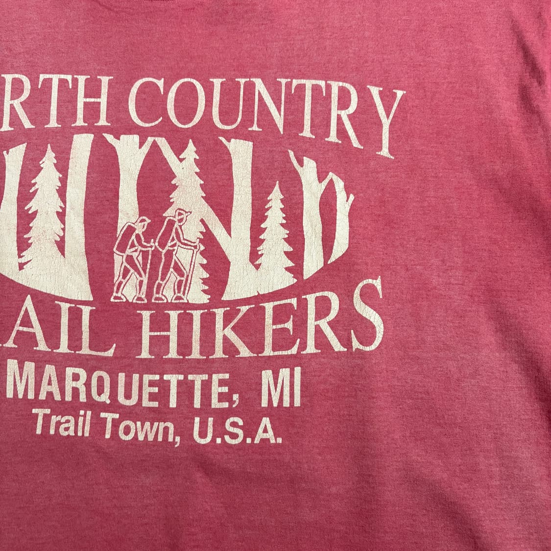 90s USA Trail Hikers 빈티지 싱글스티치 반팔티 L 상품이미지6