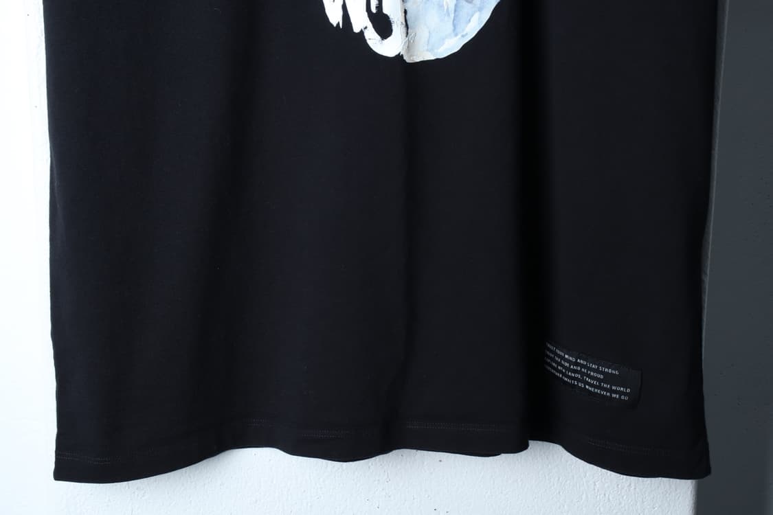 (XL-2XL) 자라 반팔 티셔츠 스컬 블랙 스트릿-7BB0 상품이미지4