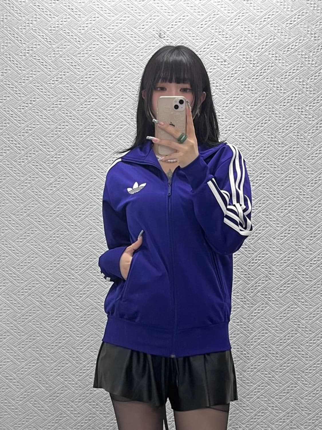 아디다스 파이어버드 딥퍼플 포도맛 우베코어 져지 집업 90 C12579 상품이미지2
