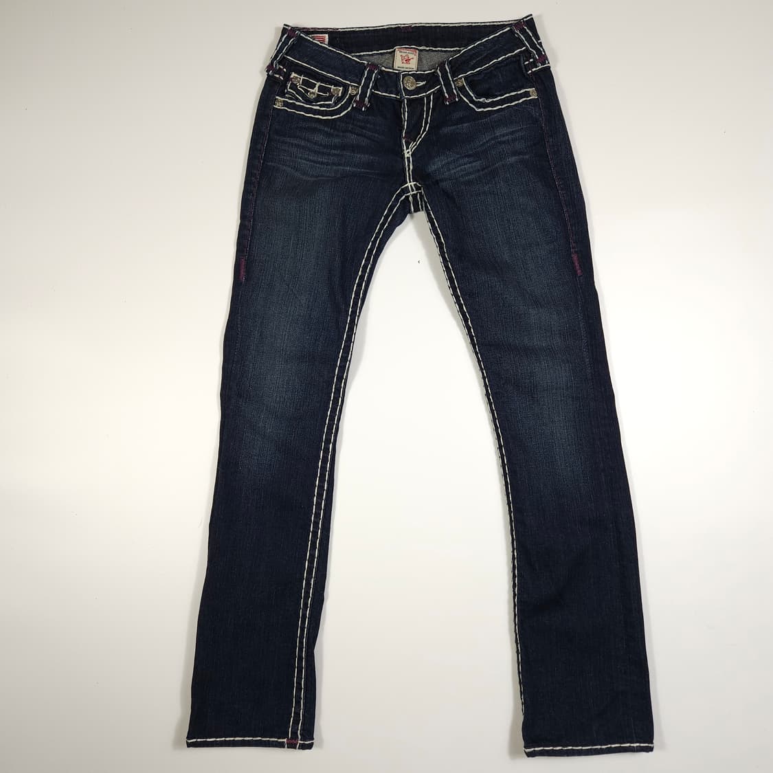 트루릴리전 로우라이즈 세미 부츠컷 데님팬츠  상품이미지1