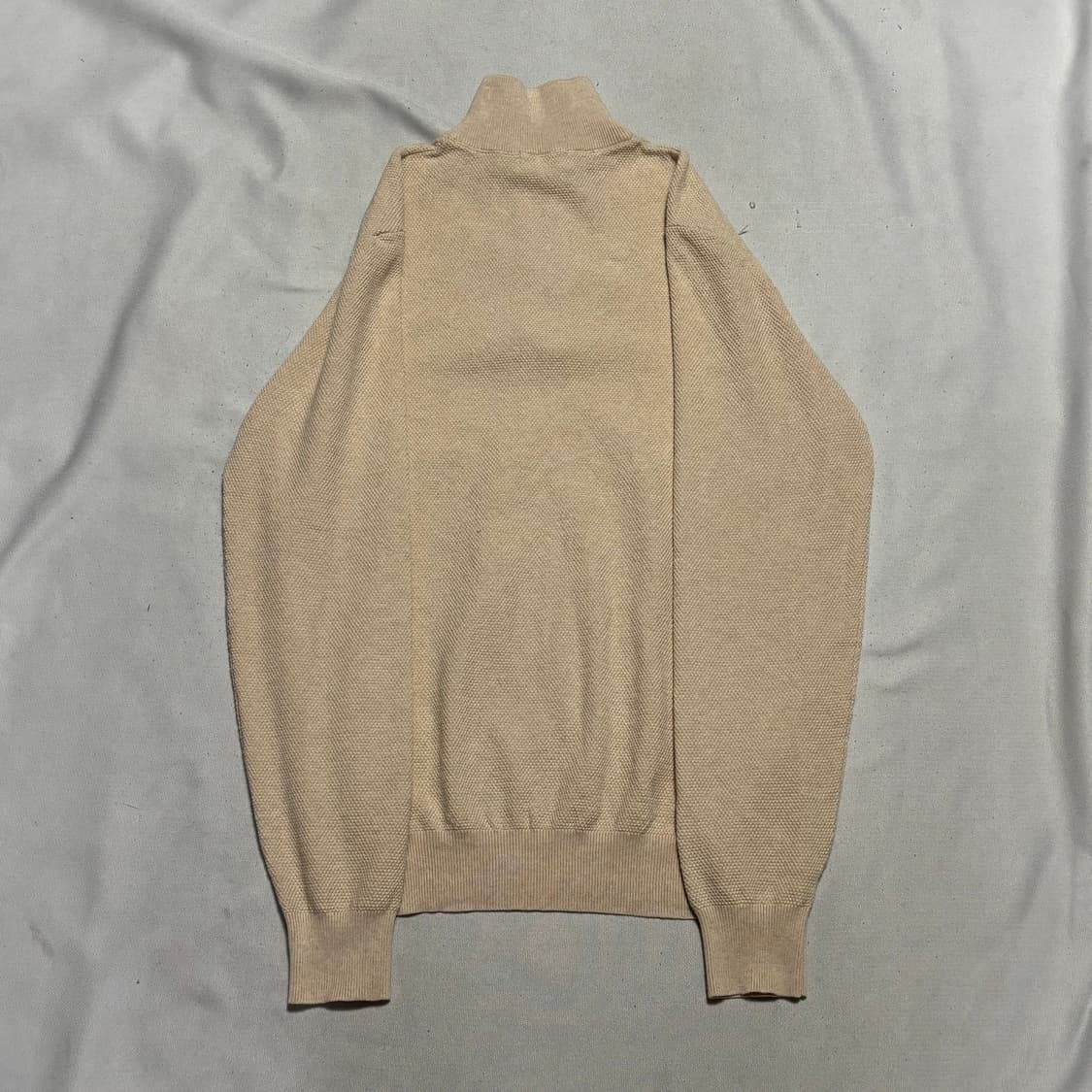 XXL 폴로랄프로렌 네이비 포니 아이보리 반집업 니트 상품이미지3