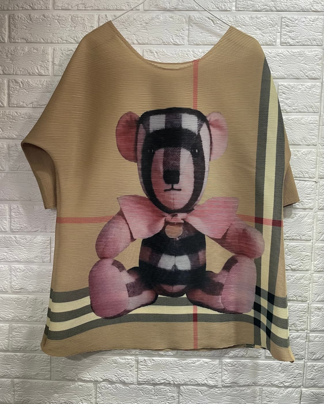 수입 플리츠티셔츠 쭈글이티셔츠:) 상품이미지3