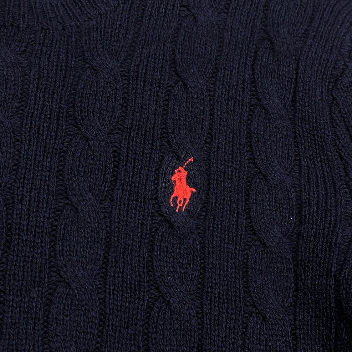 폴로 랄프로렌 클래식 캐시미어 케이블 니트 네이비 여성M 상품이미지3