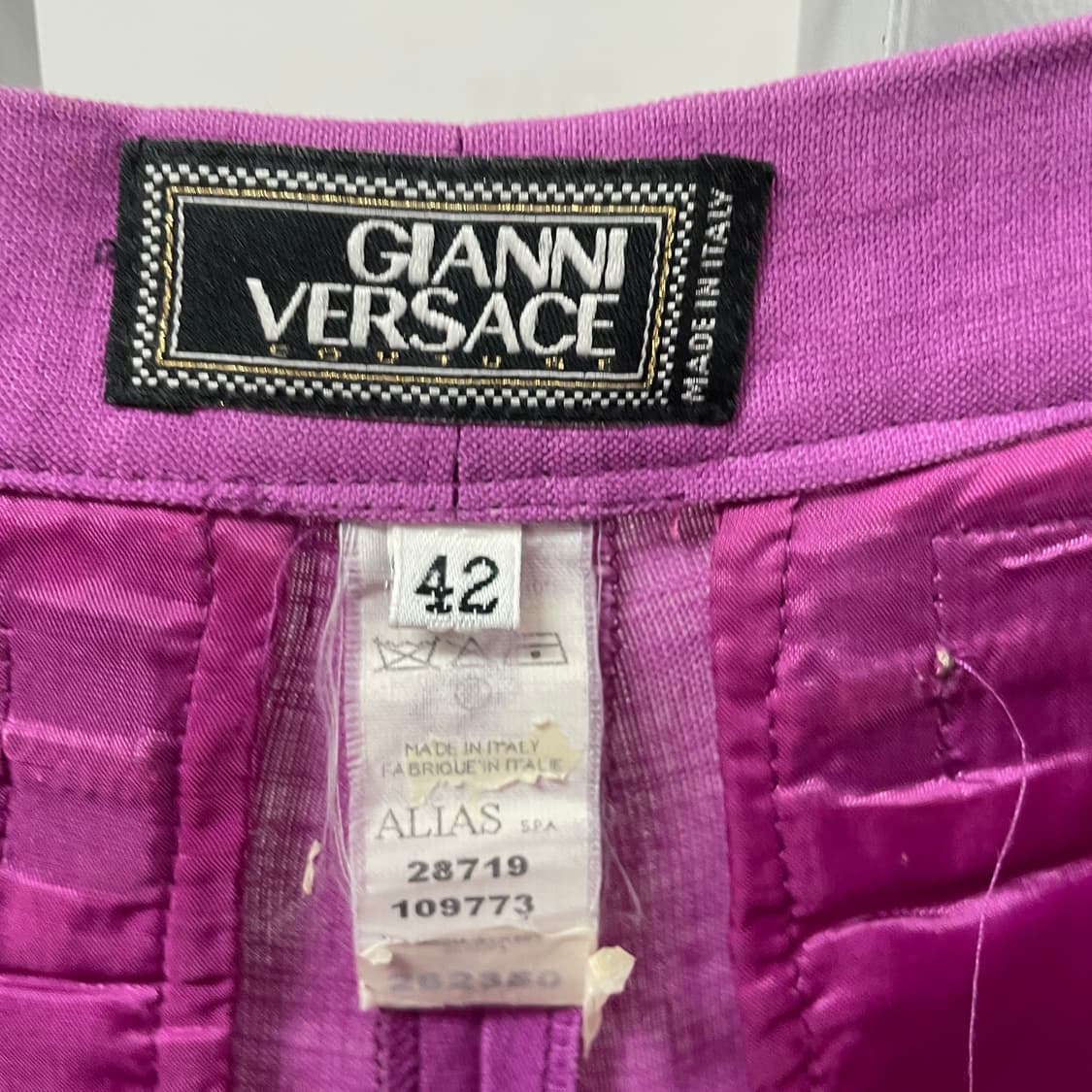 베르사체 핑크 슬랙스 42(W) 상품이미지6