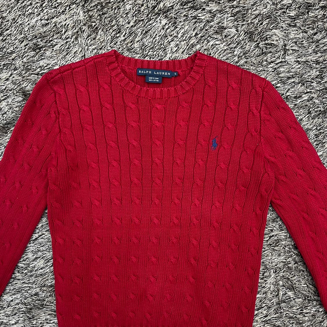 폴로랄프로렌 여성 꽈배기 니트 (S) 상품이미지2