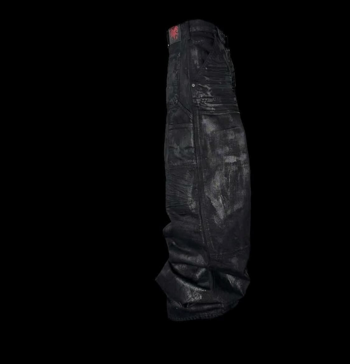 에모스탠스클럽 코티드 배기 카펜터 진 1size (black) 상품이미지9