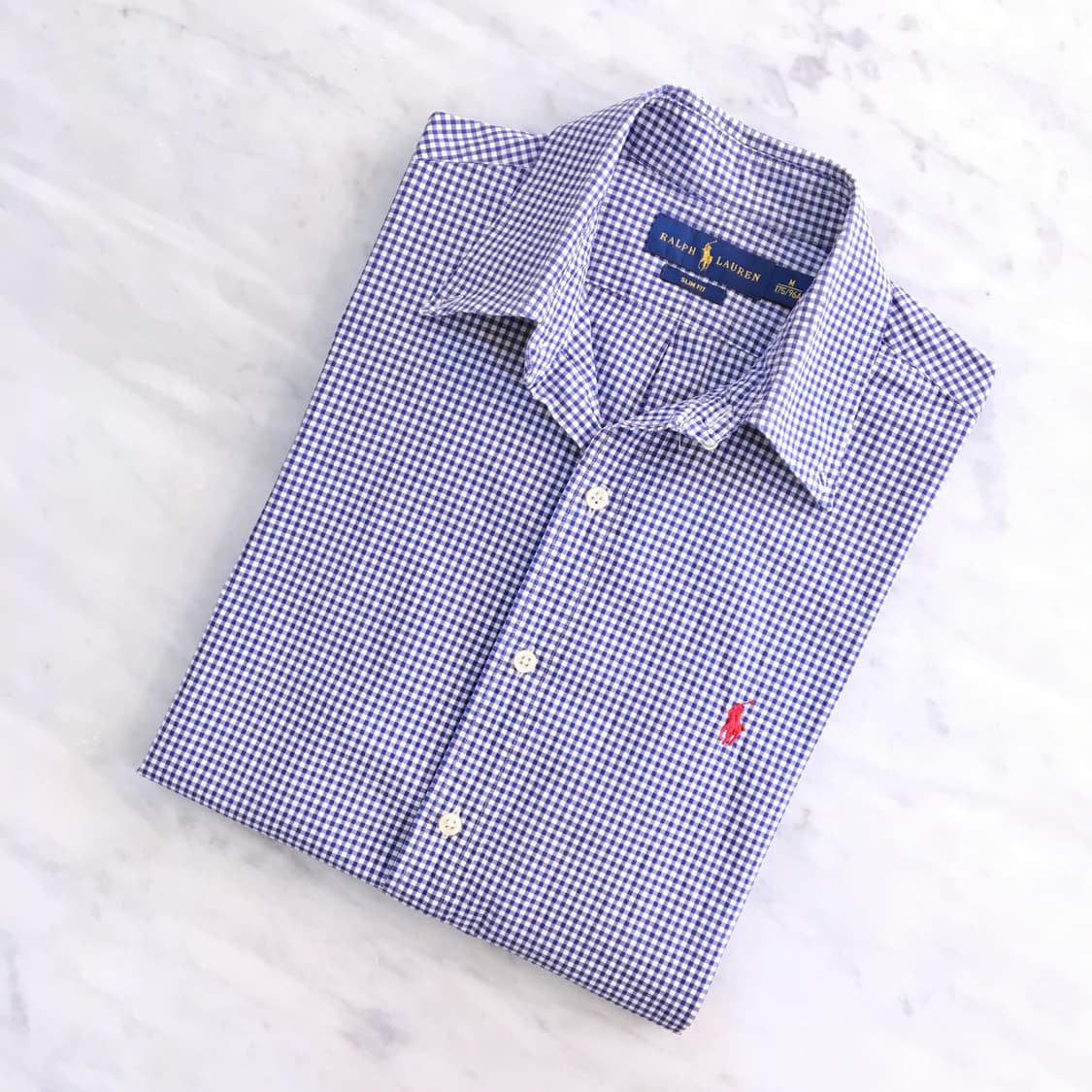 네이비 깅엄 체크셔츠 남자 102 105 여성 Free 상품이미지1