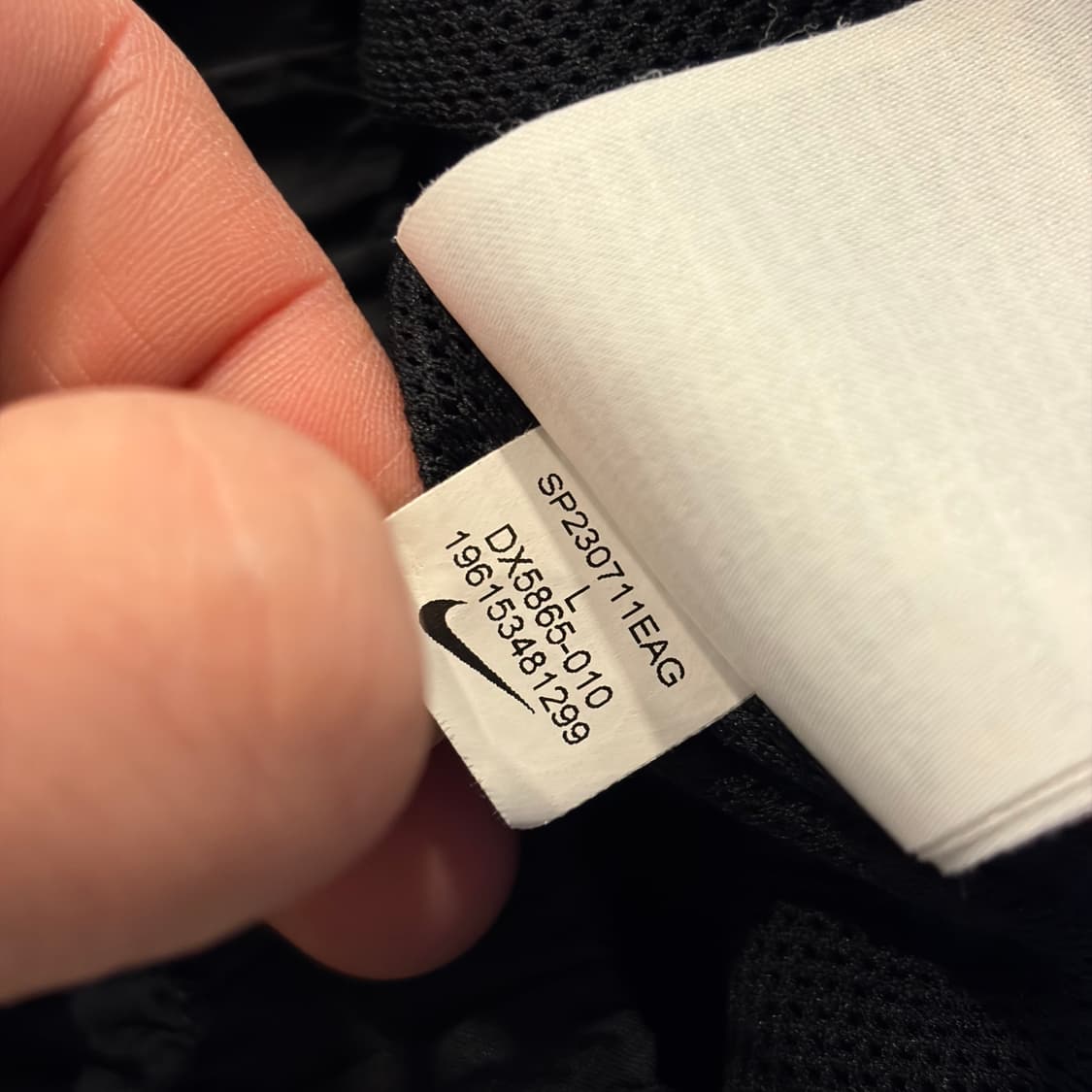 [L] 나이키 우븐 빅스우시 바람막이 자켓 블랙 C492 상품이미지9