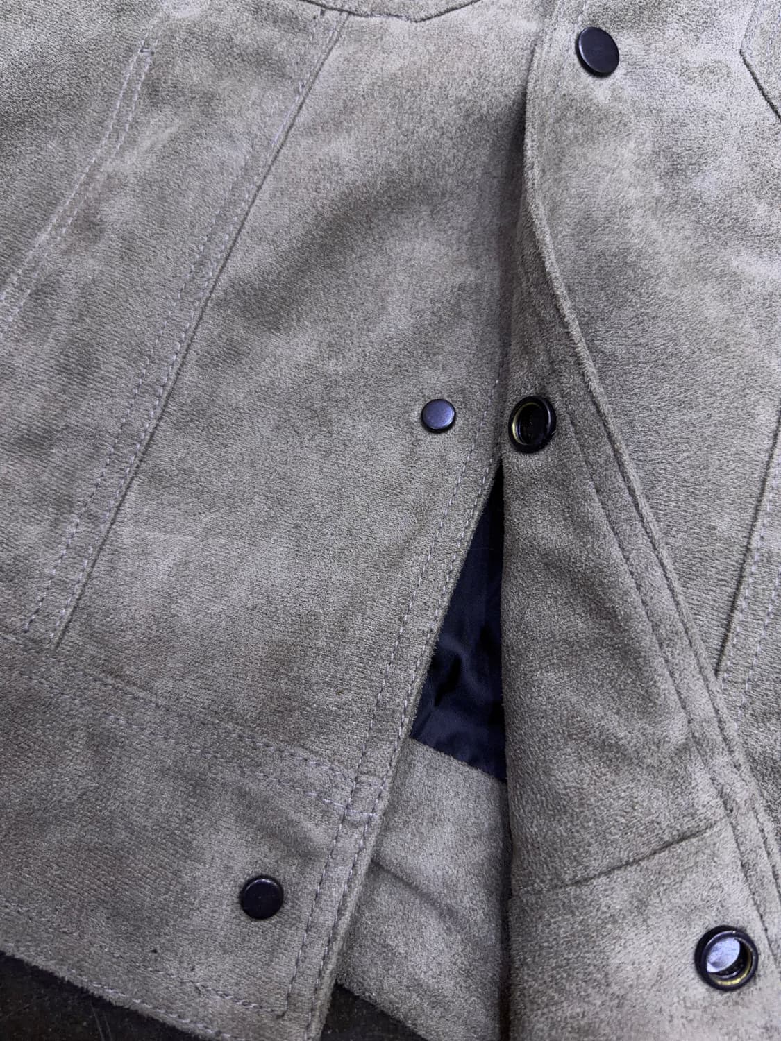 빌리브라운 에코 스웨이드 포켓 블루종 자켓 L 상품이미지5