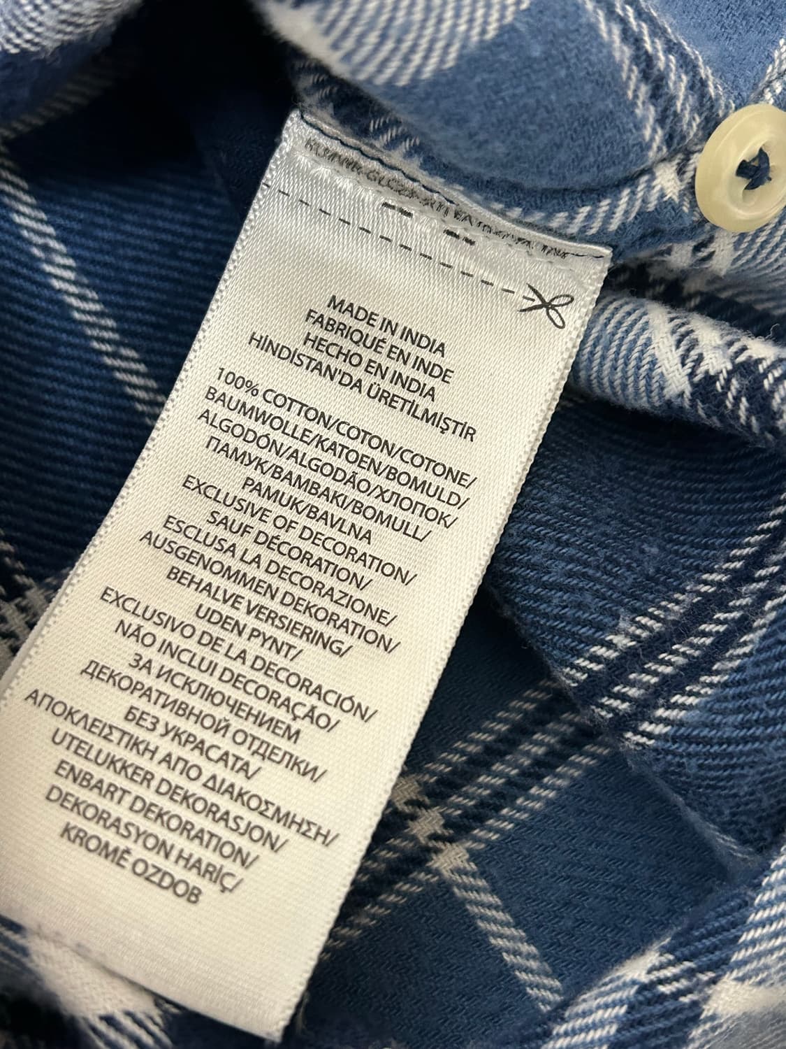 폴로 랄프로렌 블루 체크 클래식핏 셔츠 상품이미지6