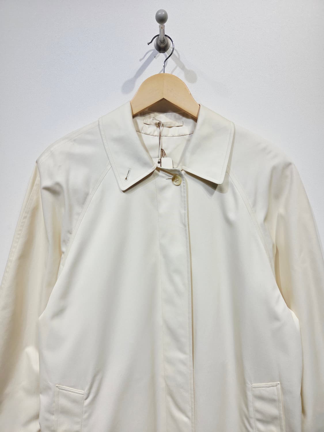 Burberrys 버버리 빈티지 싱글 맥코트 크림 상품이미지3