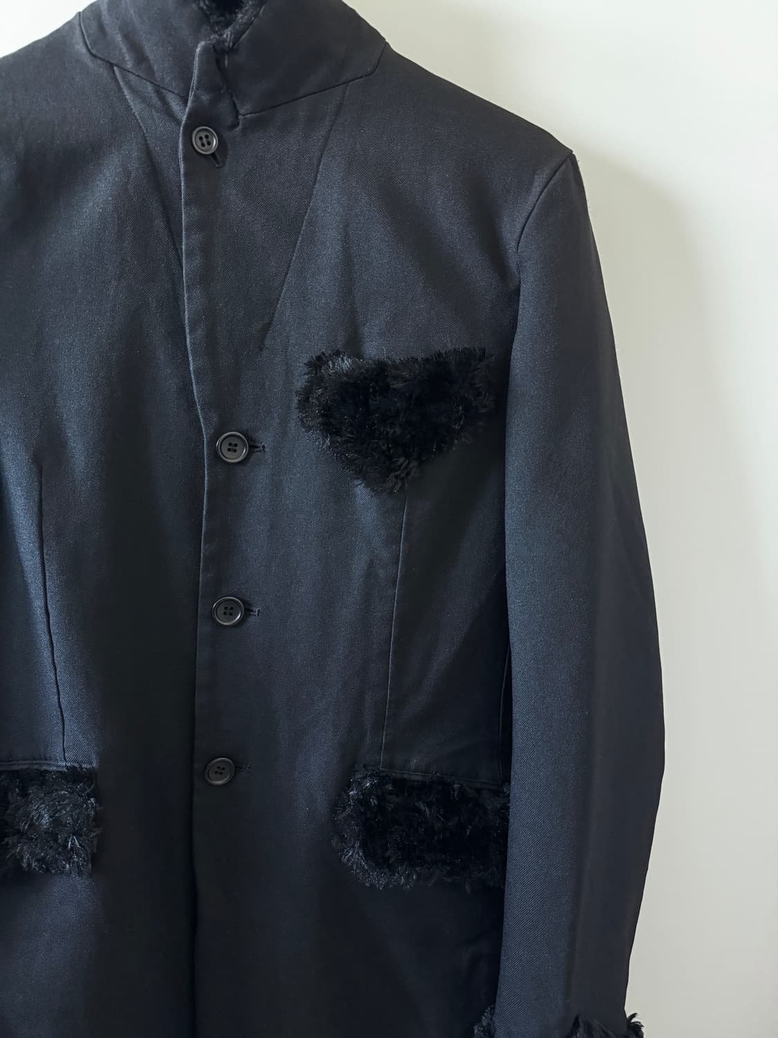 Comme des Garcons black fur coat 상품이미지2