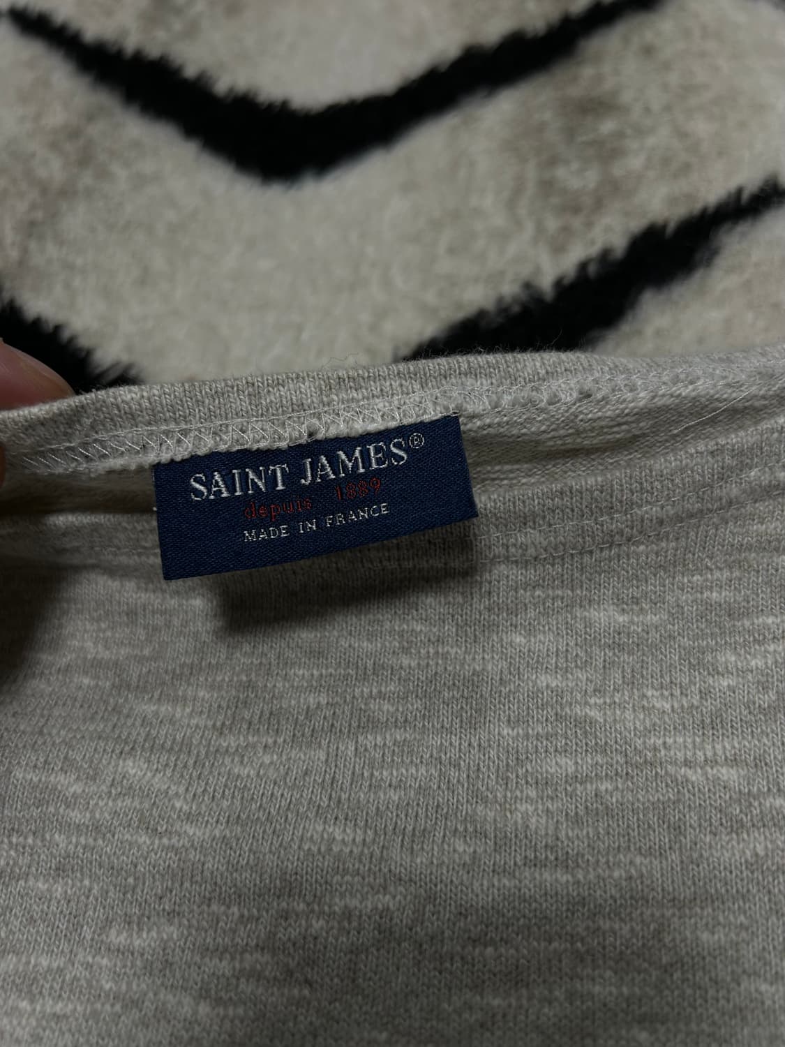 [SM]세인트제임스 보트넥 코튼 긴팔/메란지그레이 상품이미지5