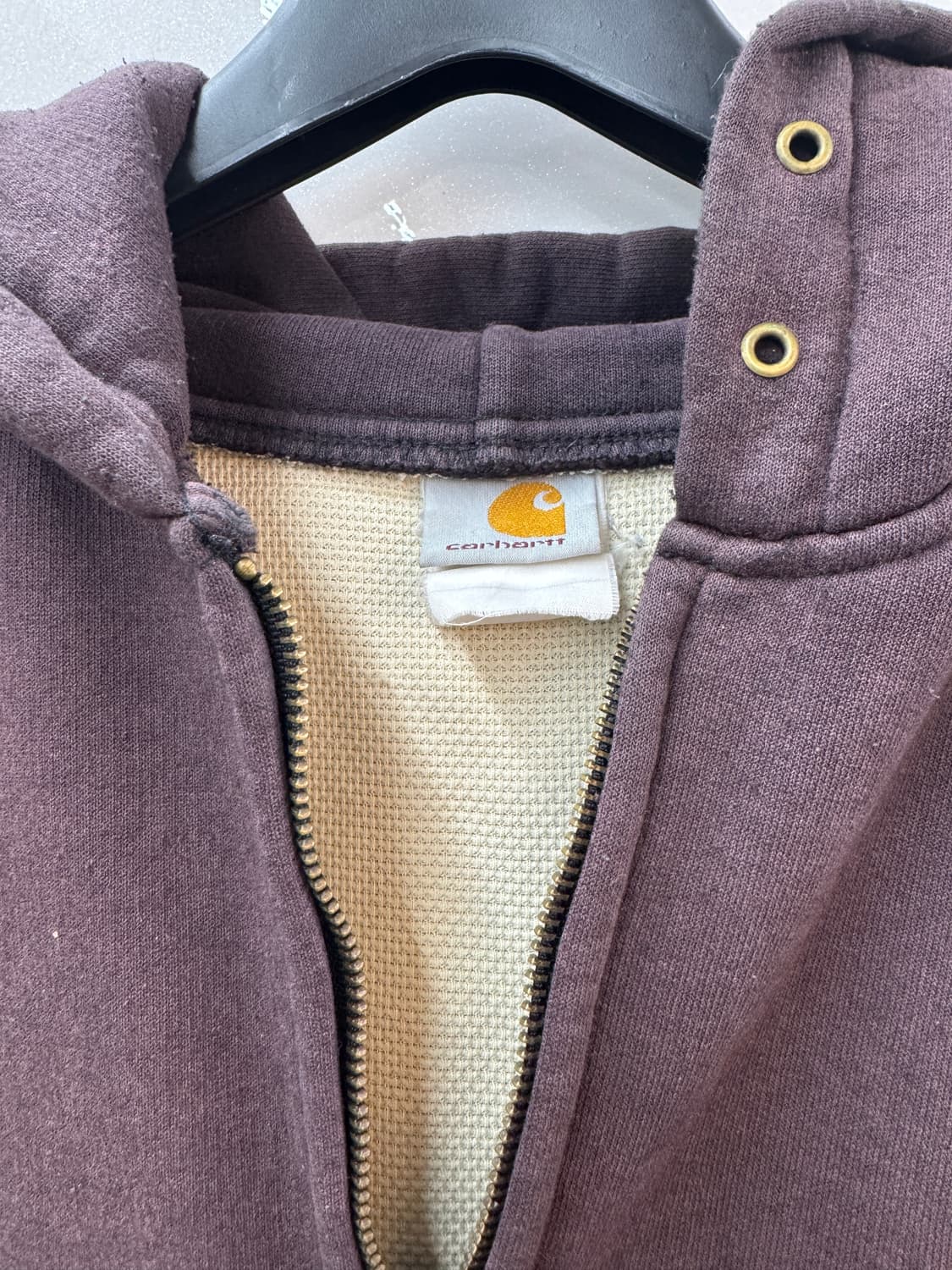 빈티지 칼하트 써멀 후드집업 상품이미지3