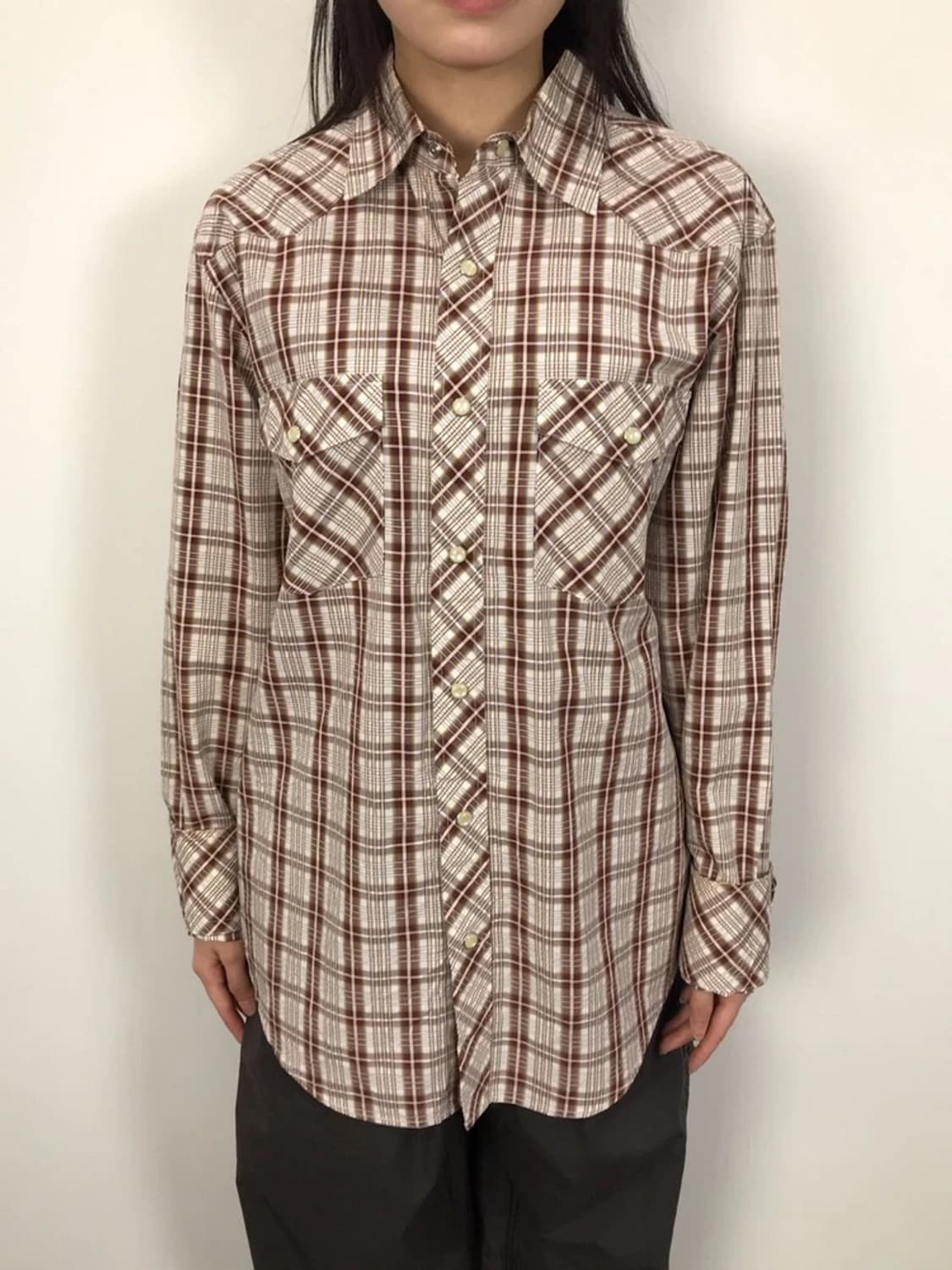 Banana Republic Plaid Western Shirt 상품이미지2