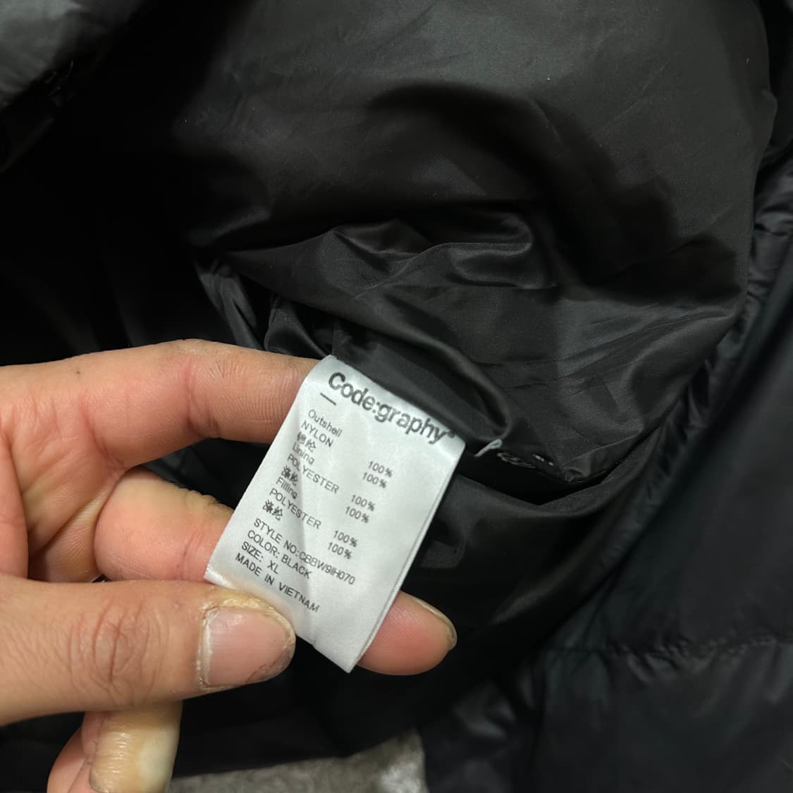 [105] 코드그라피 패딩점퍼 상품이미지4
