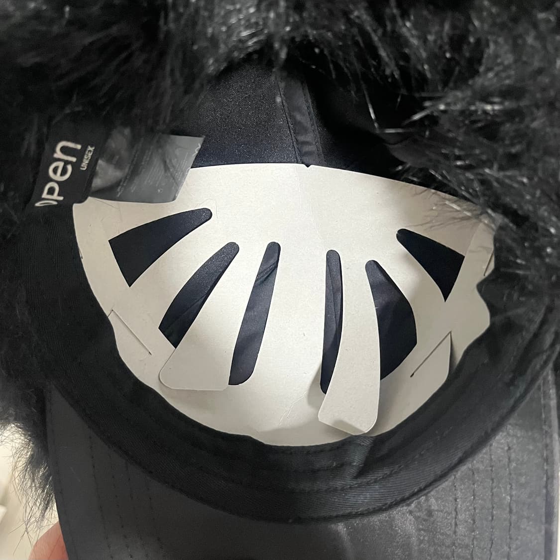 open yy 포우 퍼 이어플랩 캡 블랙 상품이미지3