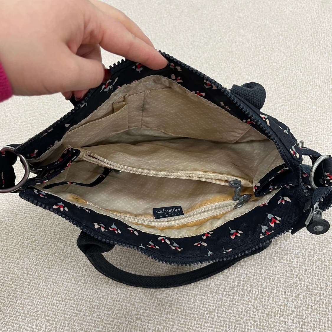 실측확인 키플링 플라워 토트백 숄더백 0123M 상품이미지3